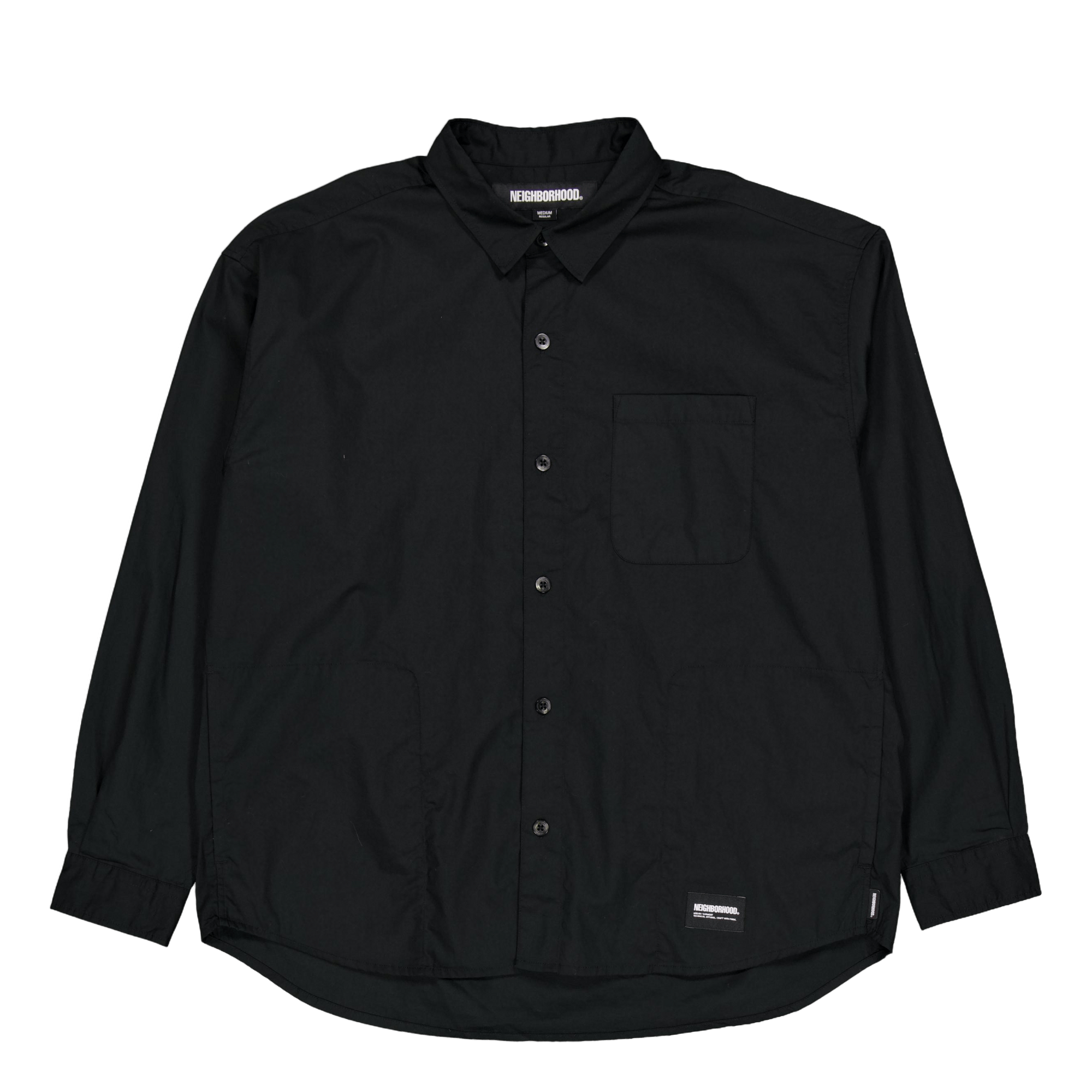 Plain Shirt Ls Black