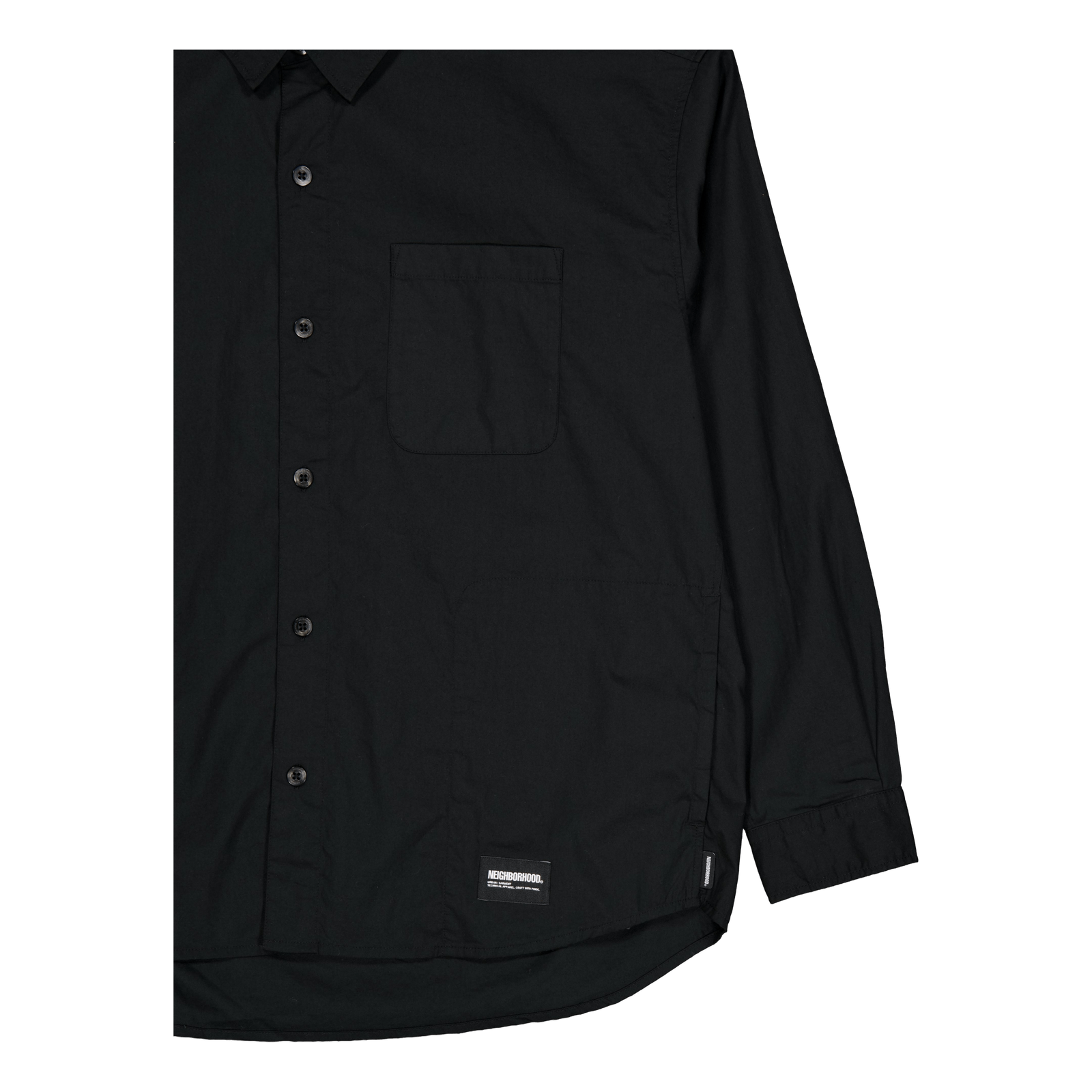 Plain Shirt Ls Black