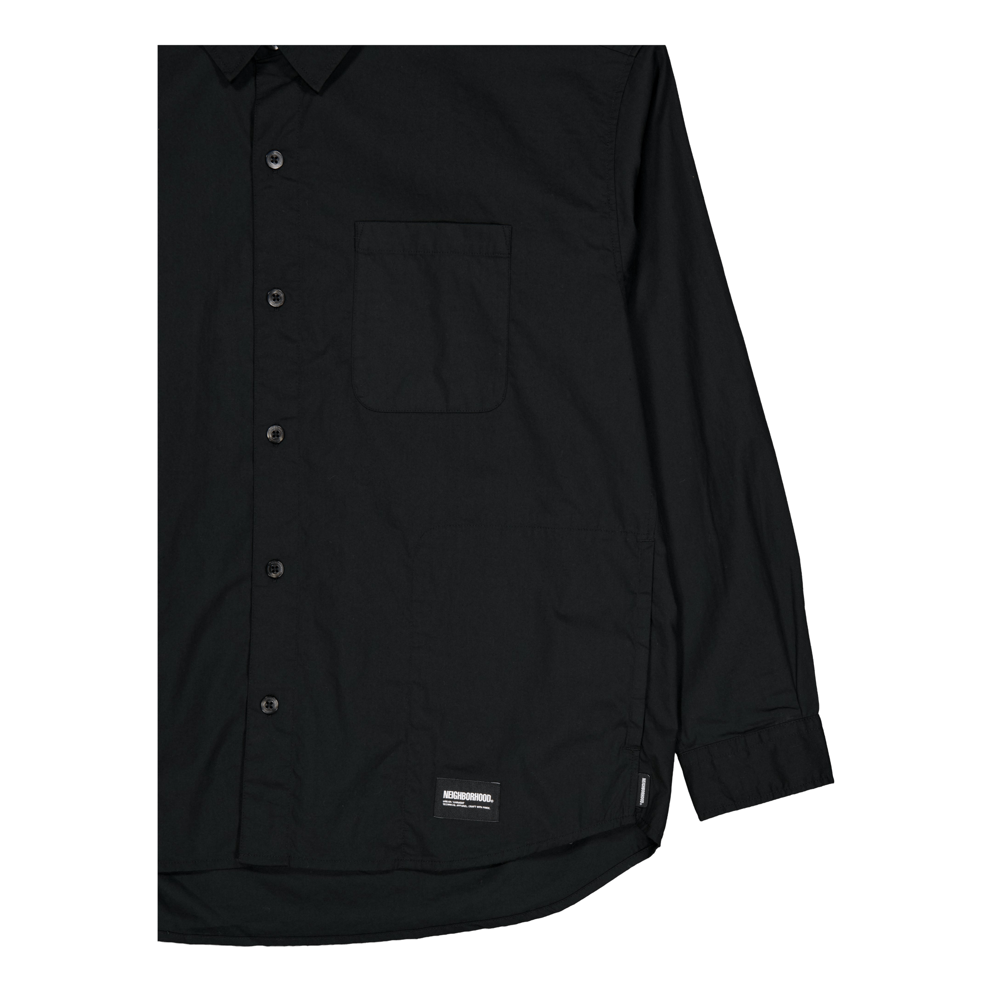 Plain Shirt Ls Black