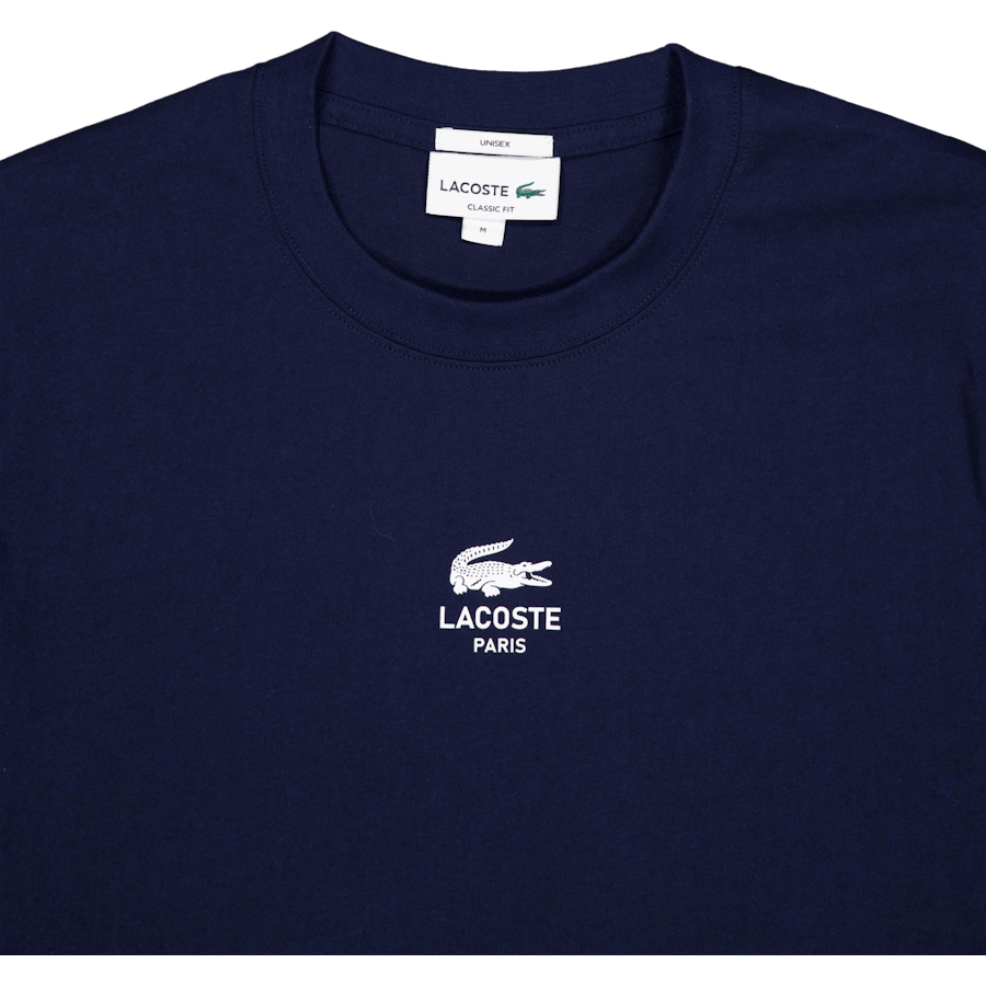 Signature Print Cotton T-shirt 166 Midnight Blue