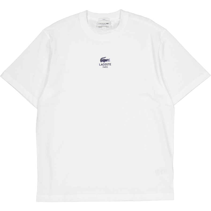 Signature Print Cotton T-shirt 70v White
