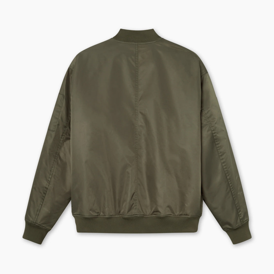 Bow Bomber Jacket Dusty Olive