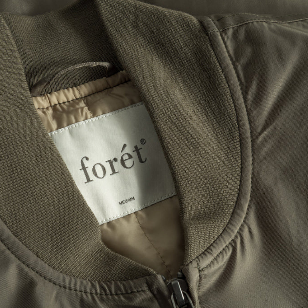 Bow Bomber Jacket Dusty Olive