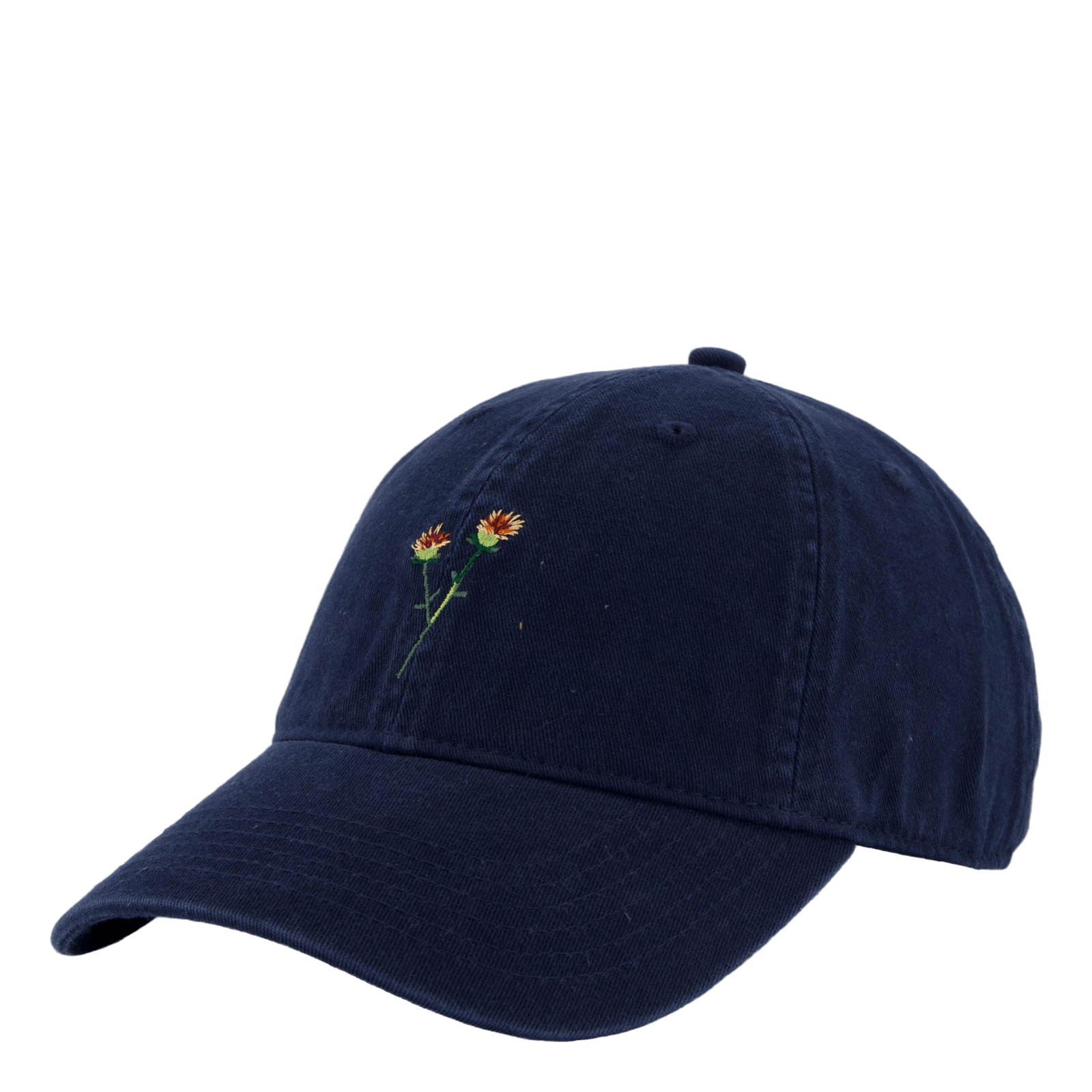 Flower Washed Cap Navy