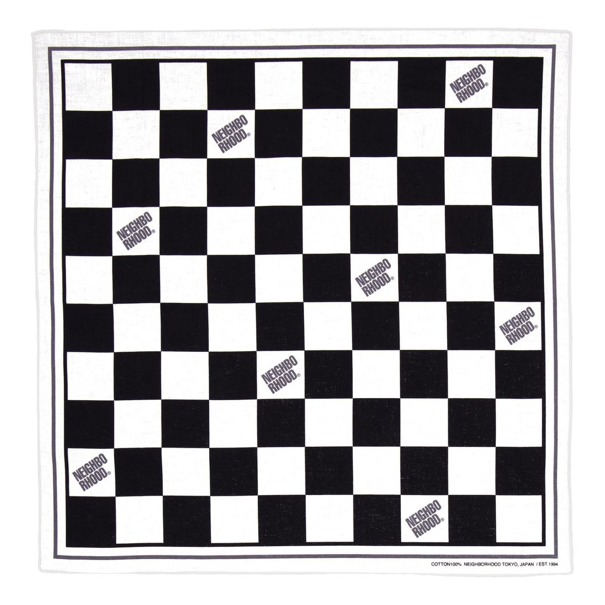 Checker Bandana Gray