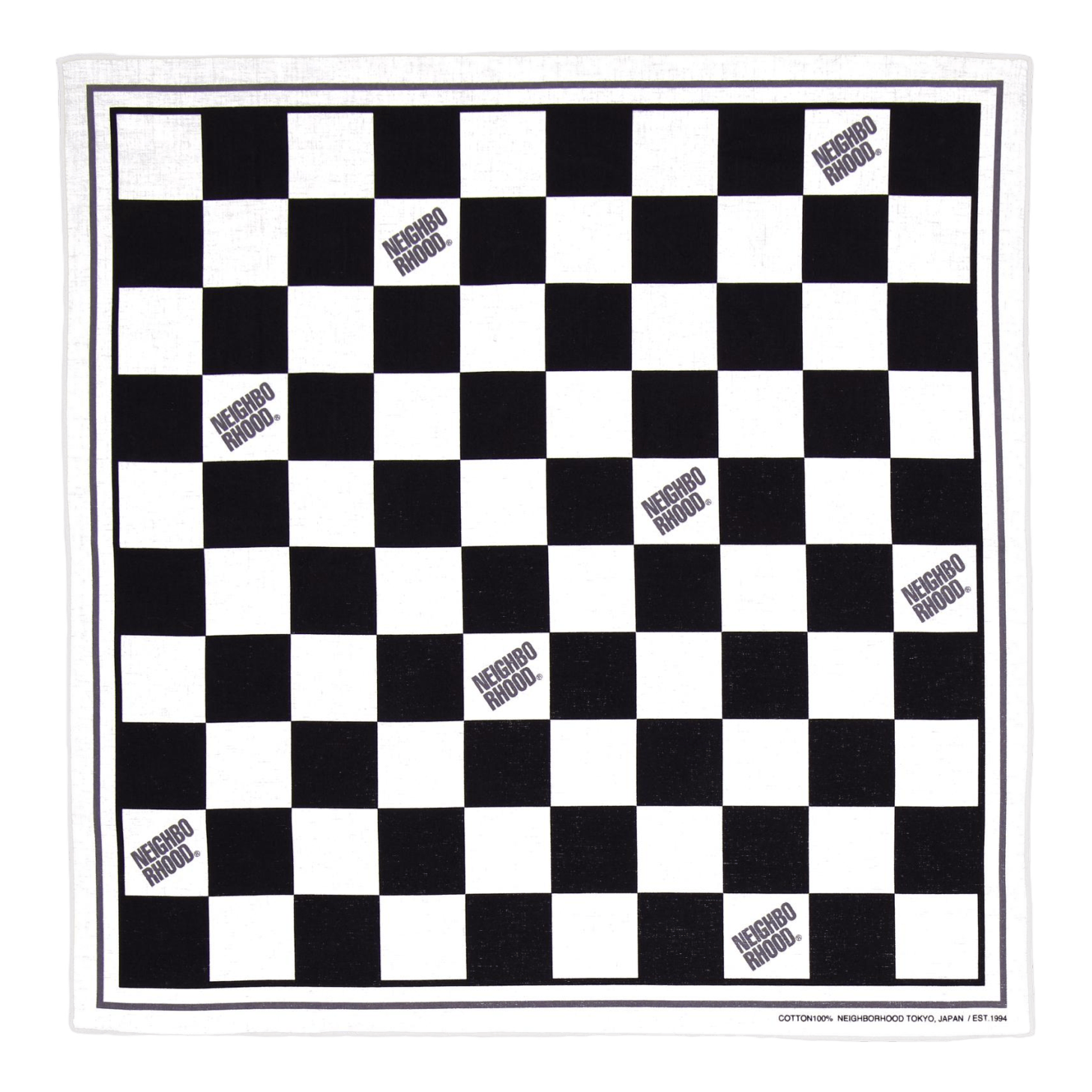 Checker Bandana Gray