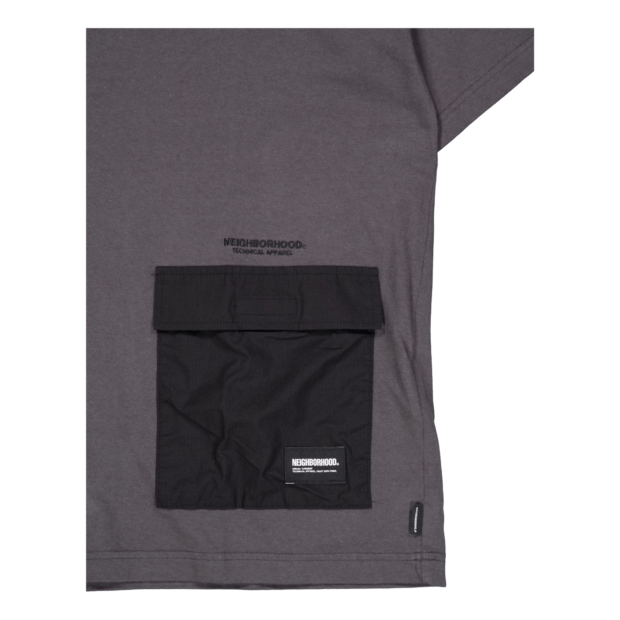 Design Crewneck Ss Charcoal