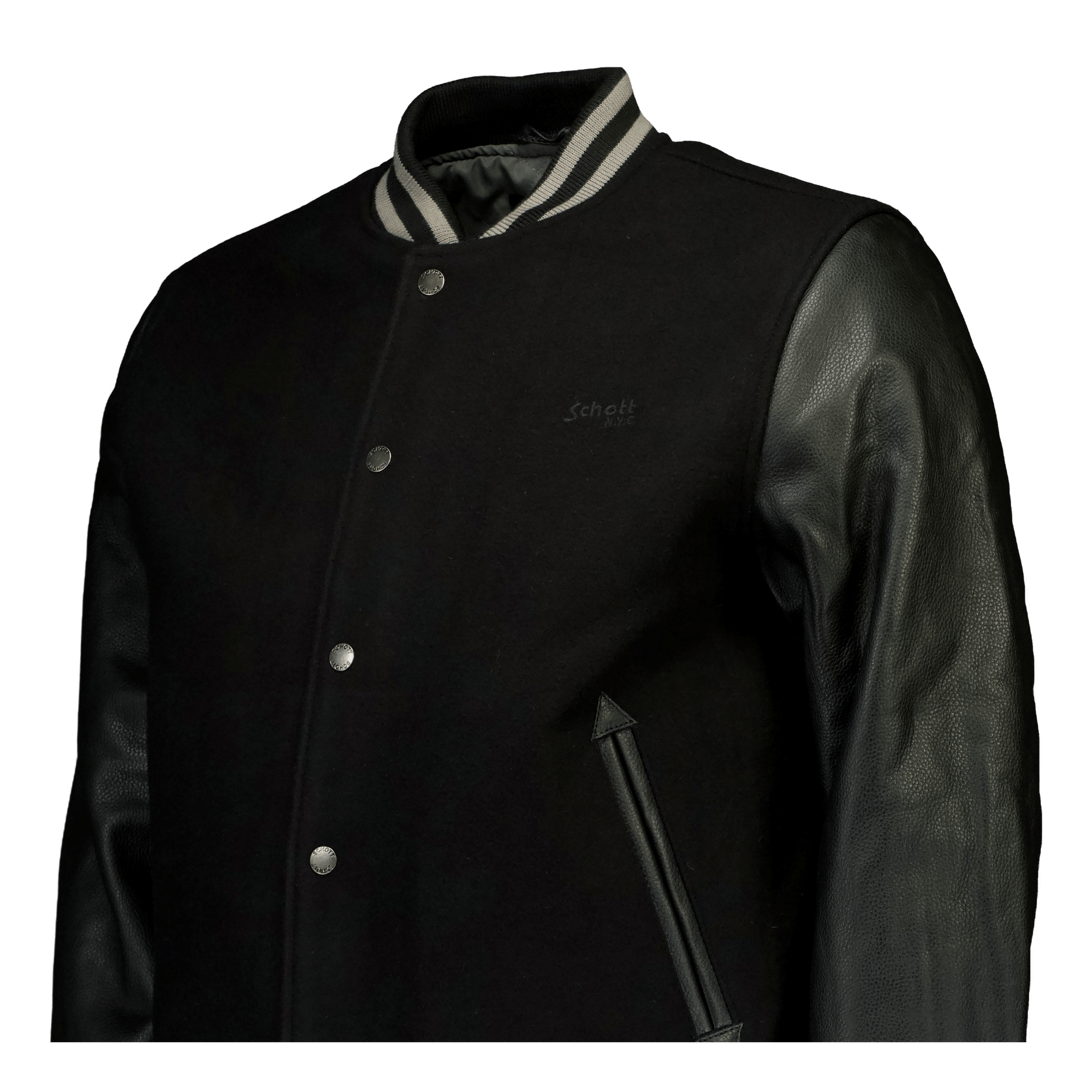 Jacket Varsity Bi Matiere Scho Black/black