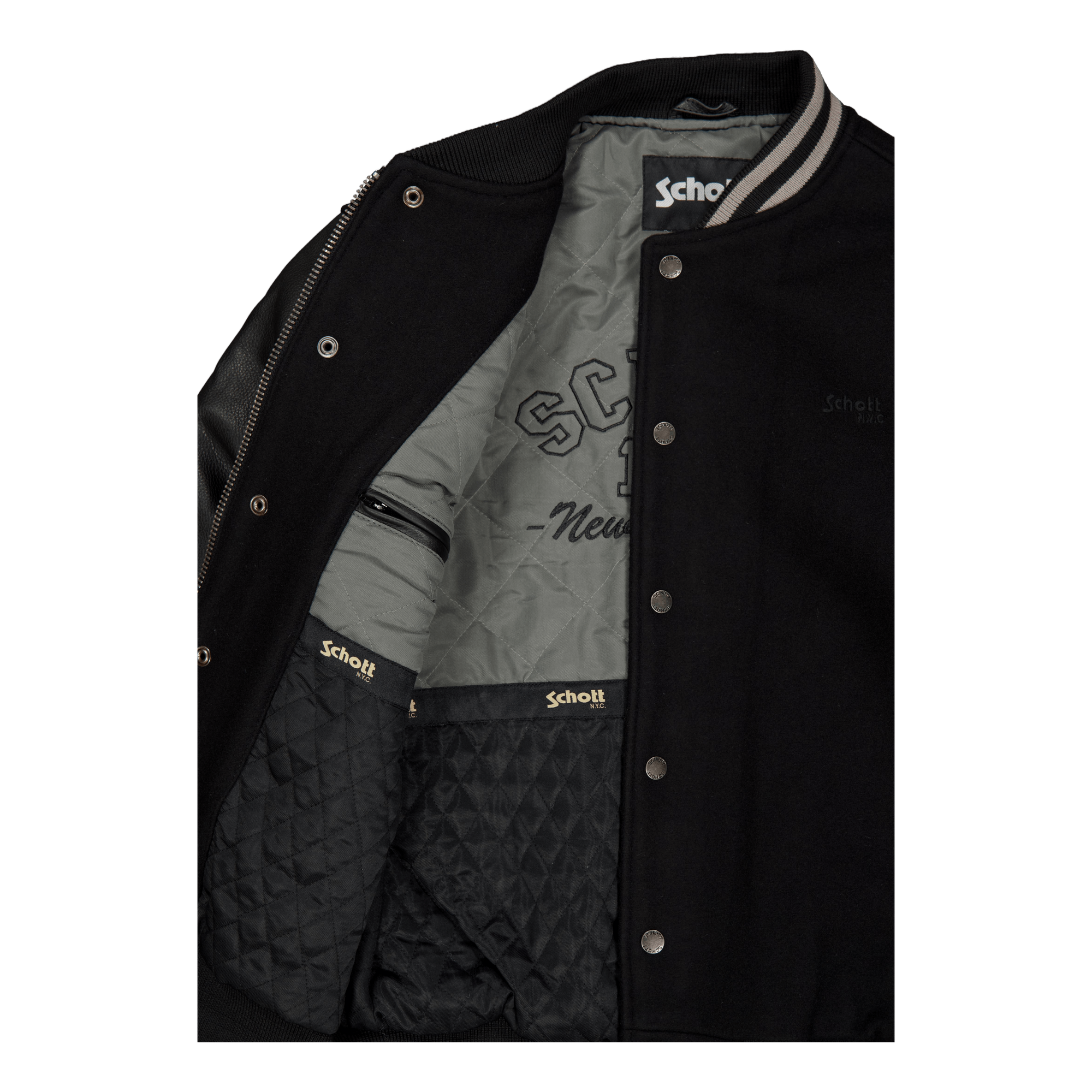 Jacket Varsity Bi Matiere Scho Black/black