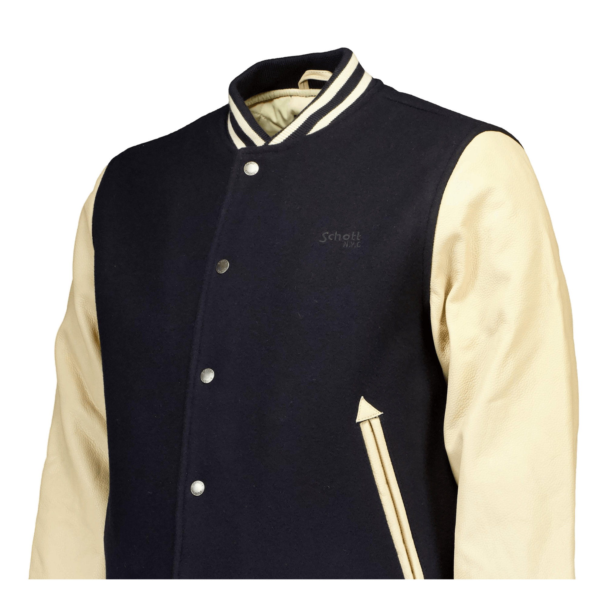 Jacket Varsity Bi Matiere Scho Navy/beige