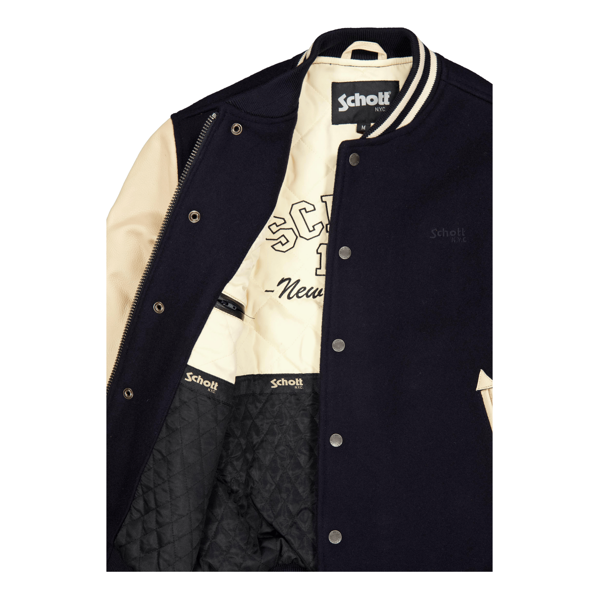 Jacket Varsity Bi Matiere Scho Navy/beige