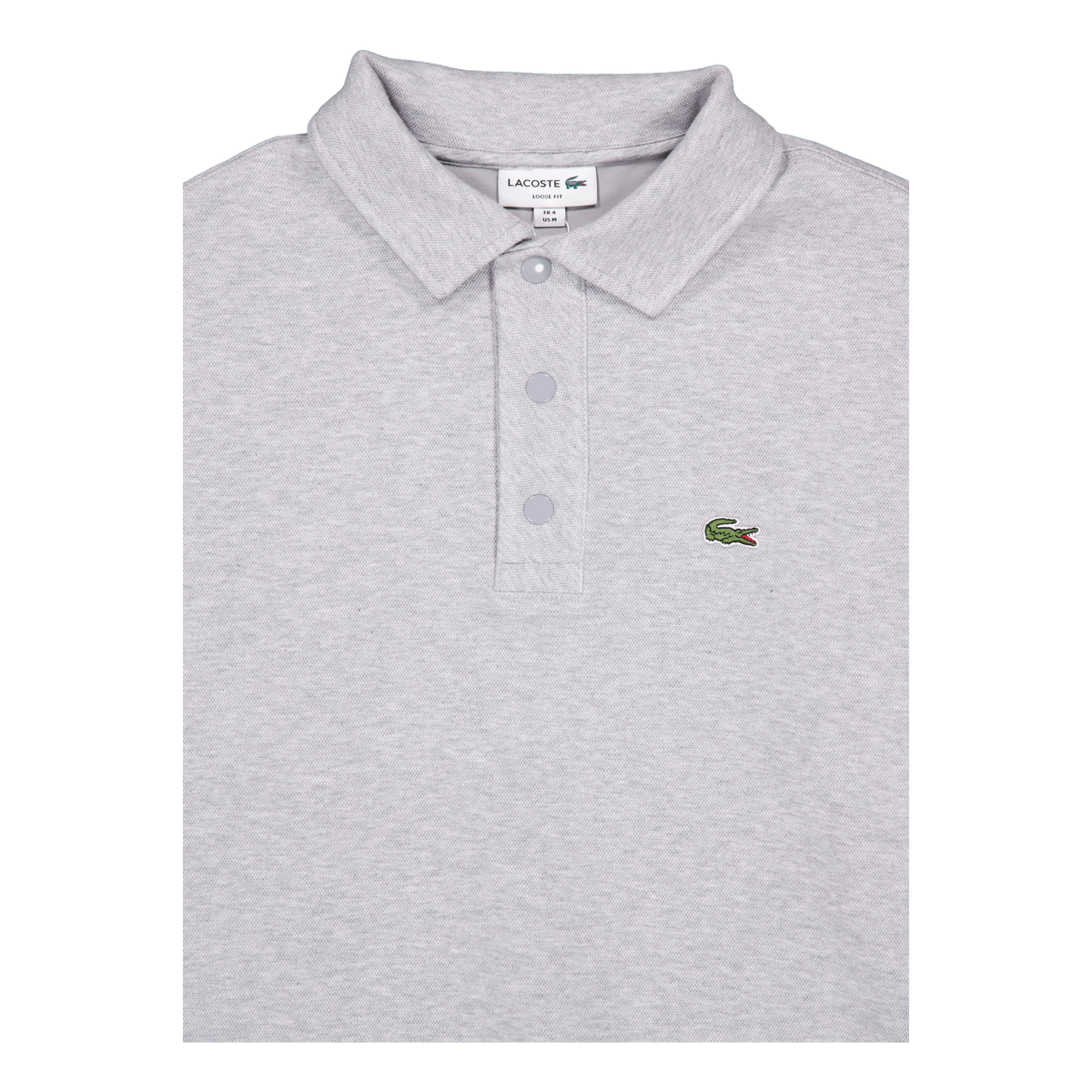 Loose Fit Pique Sweatshirt Cca Silver Chine