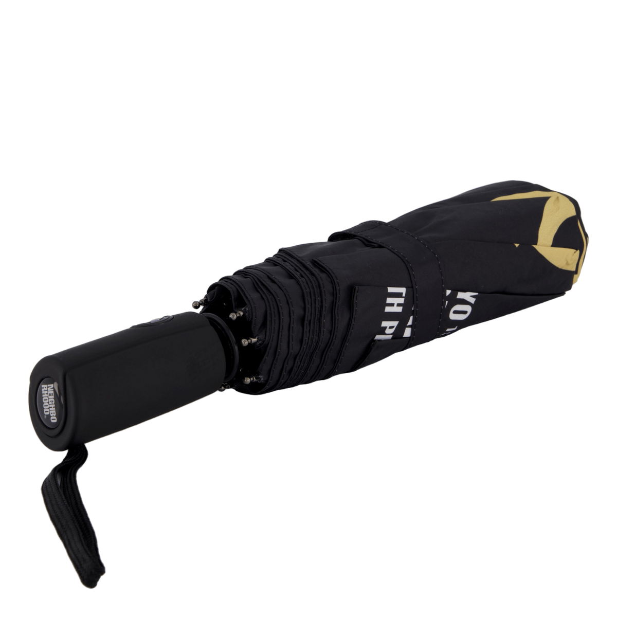 Tigerprint Folding Umbrella Black