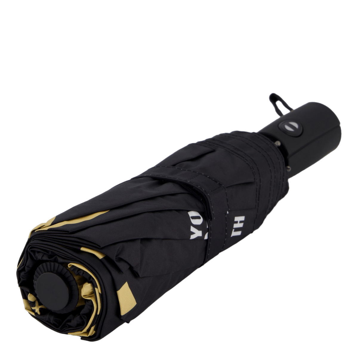 Tigerprint Folding Umbrella Black