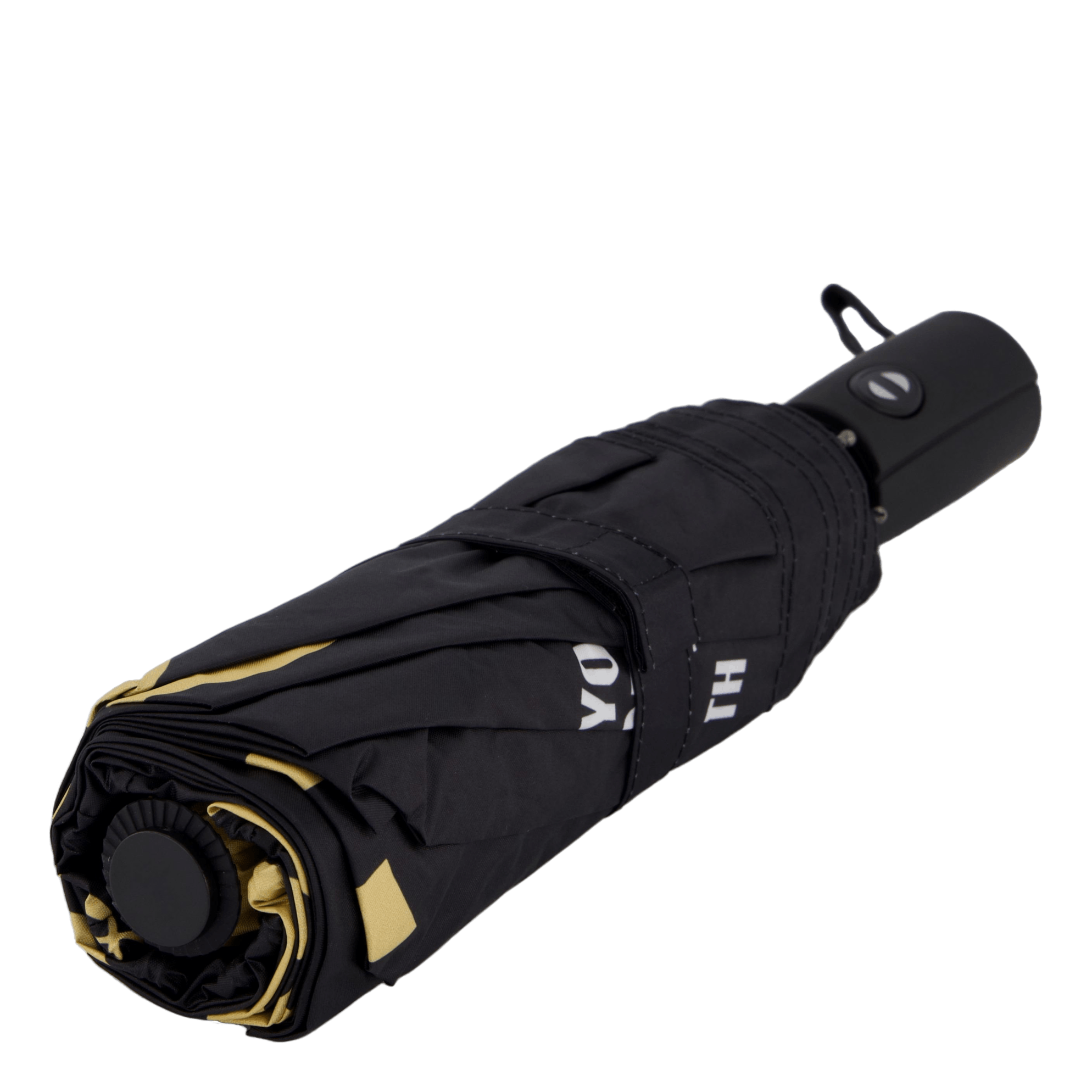 Tigerprint Folding Umbrella Black