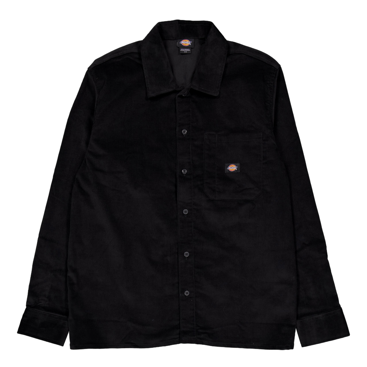 Corduroy Shirt Ls Black Black