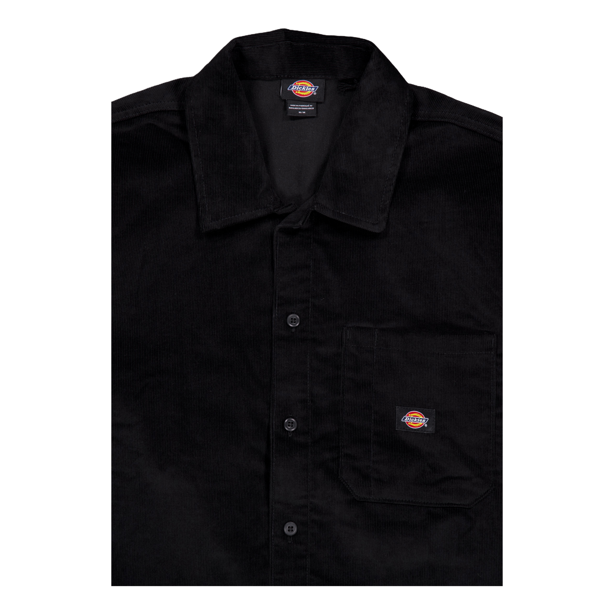 Corduroy Shirt Ls Black Black