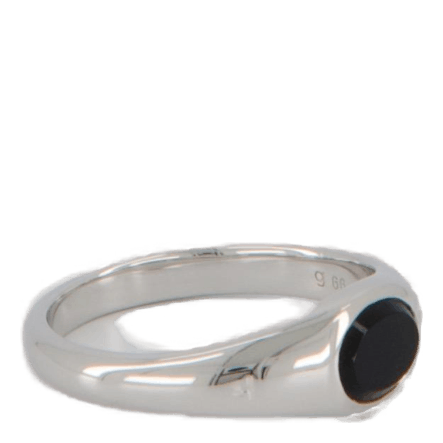 Joe Ring Polished Onyx 925 Sterling Silver