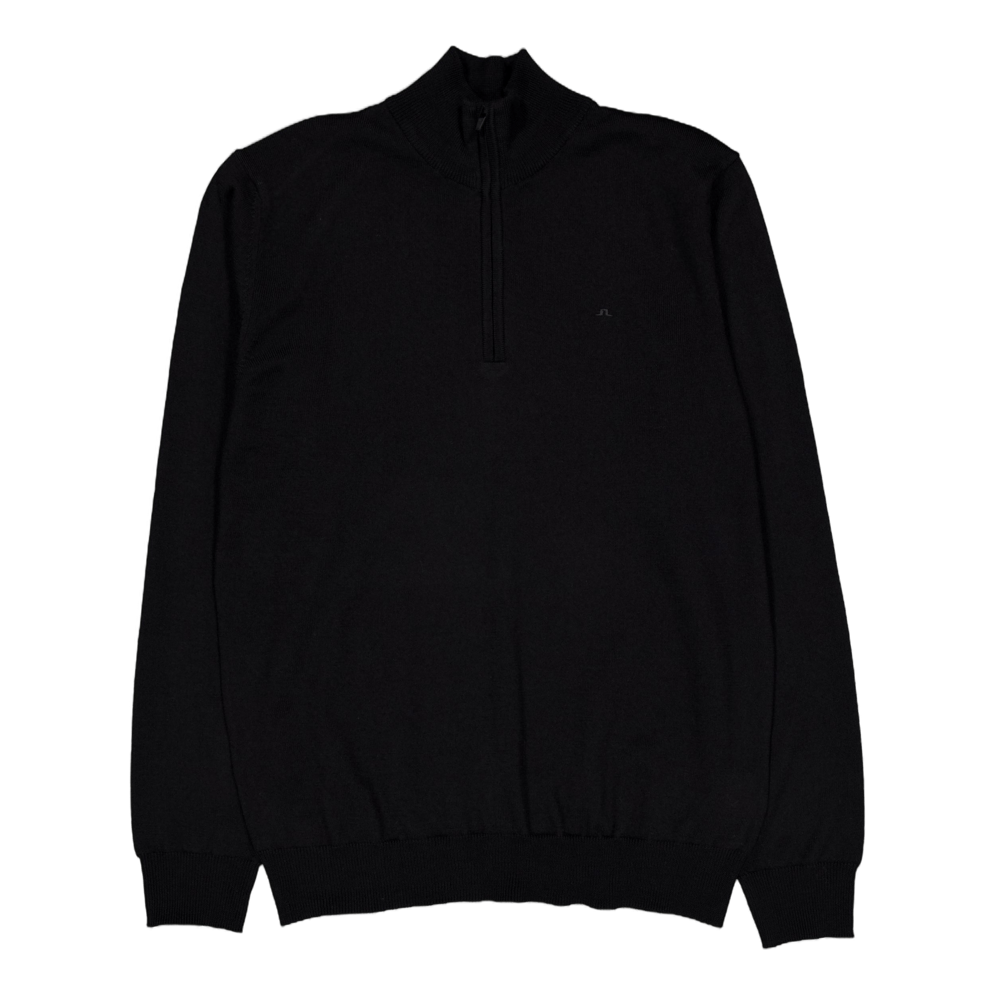 Kiyan Merino Quarter Zip Black