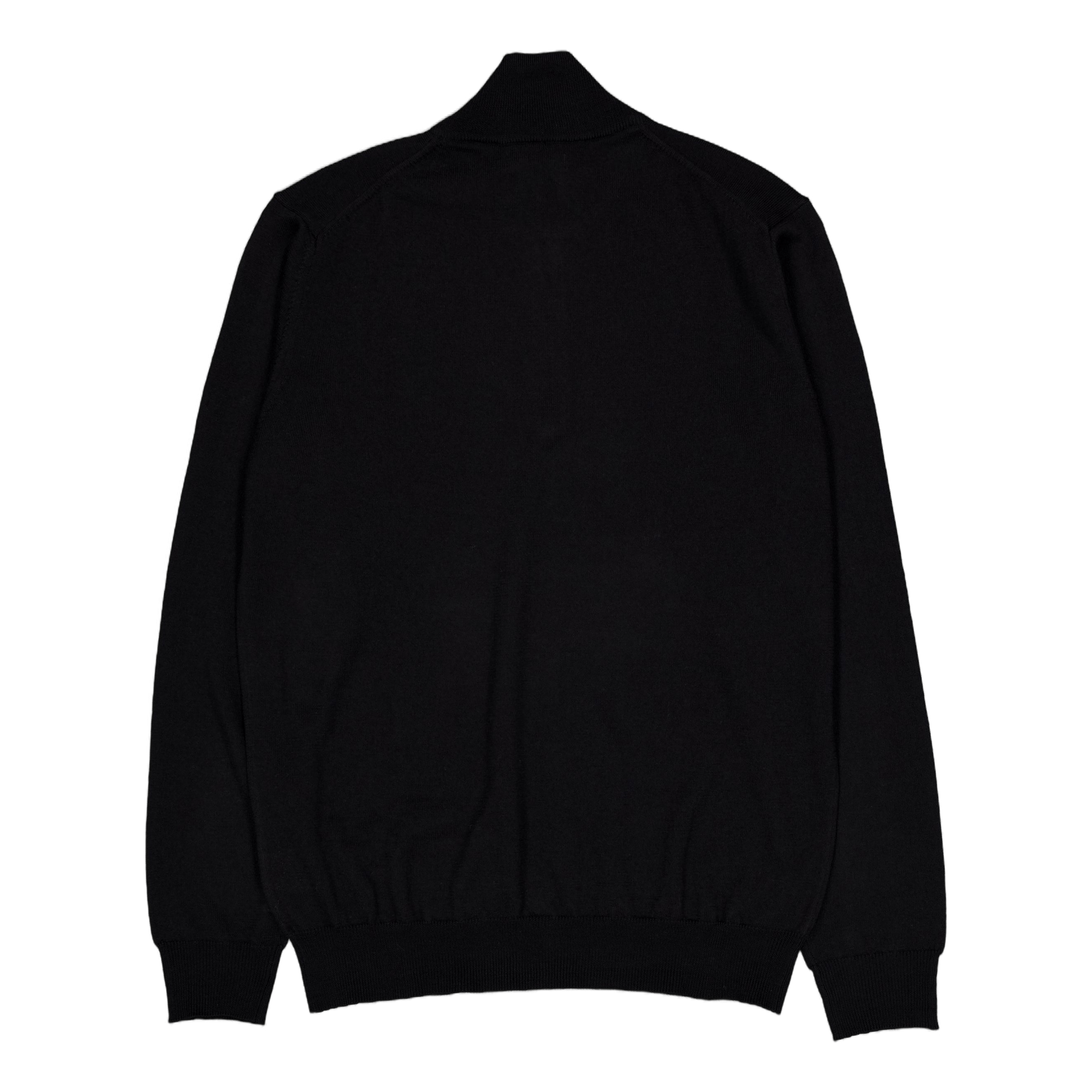 Kiyan Merino Quarter Zip Black