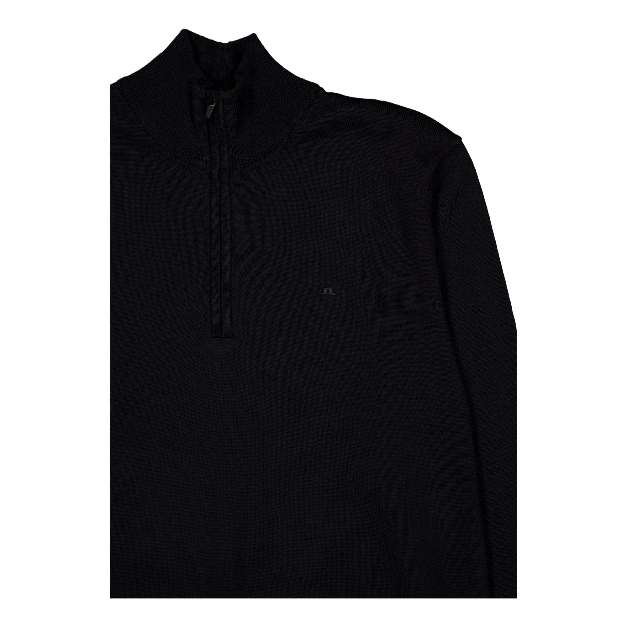 Kiyan Merino Quarter Zip Black