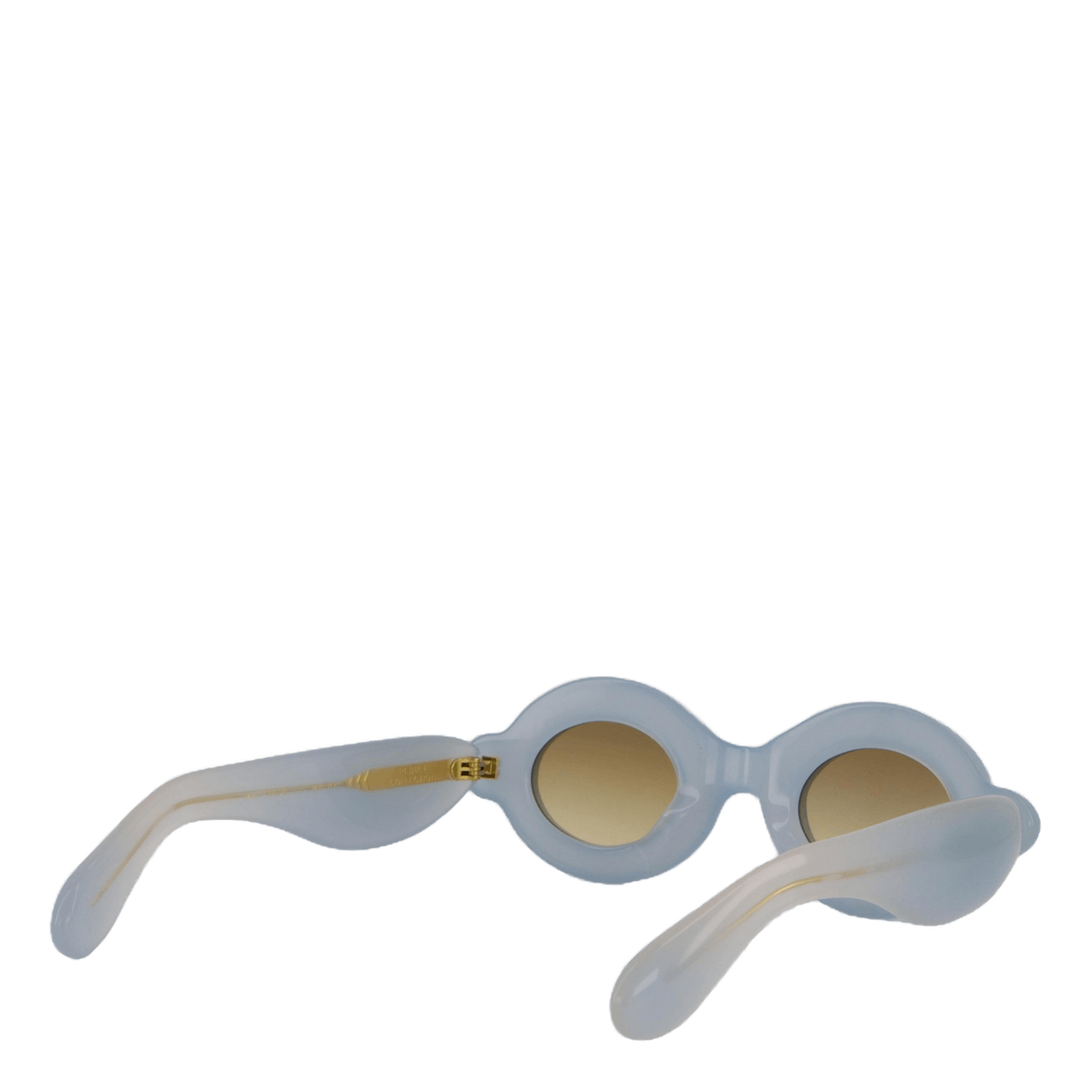 Pebble Round Milky Blue