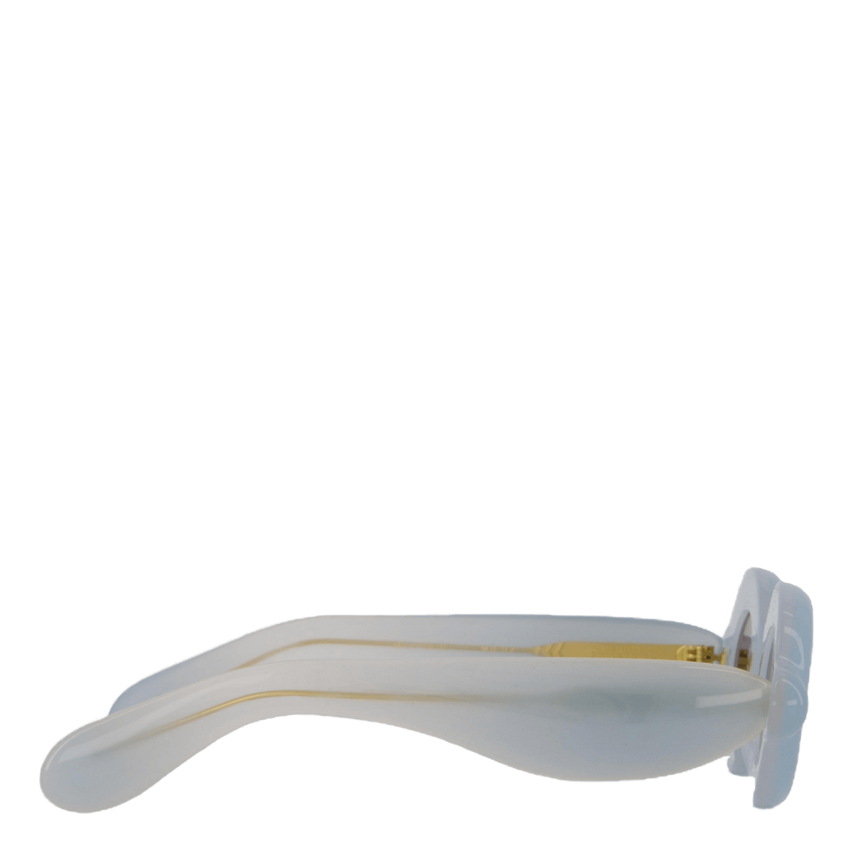 Pebble Round Milky Blue