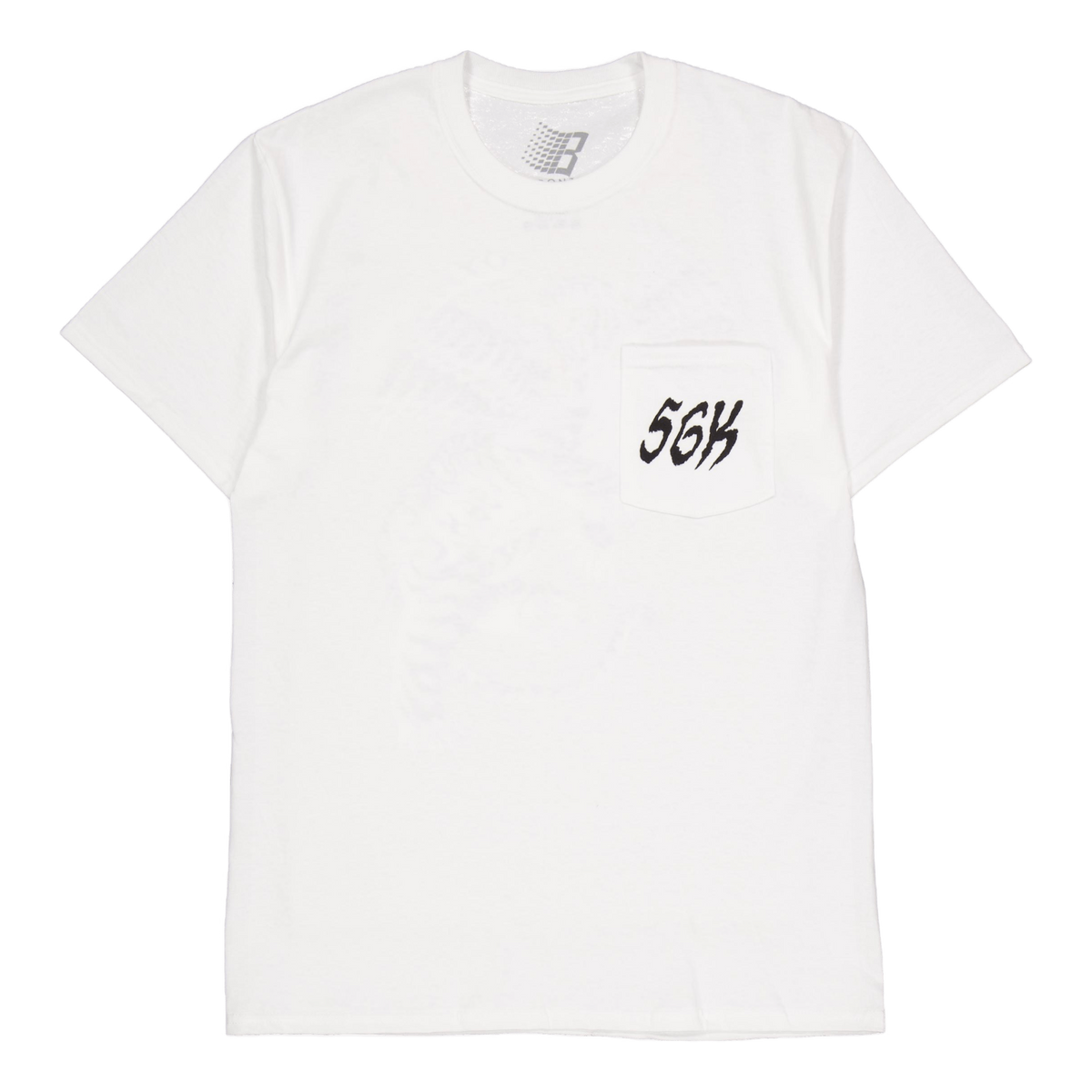 Tiger Pocket Tee White