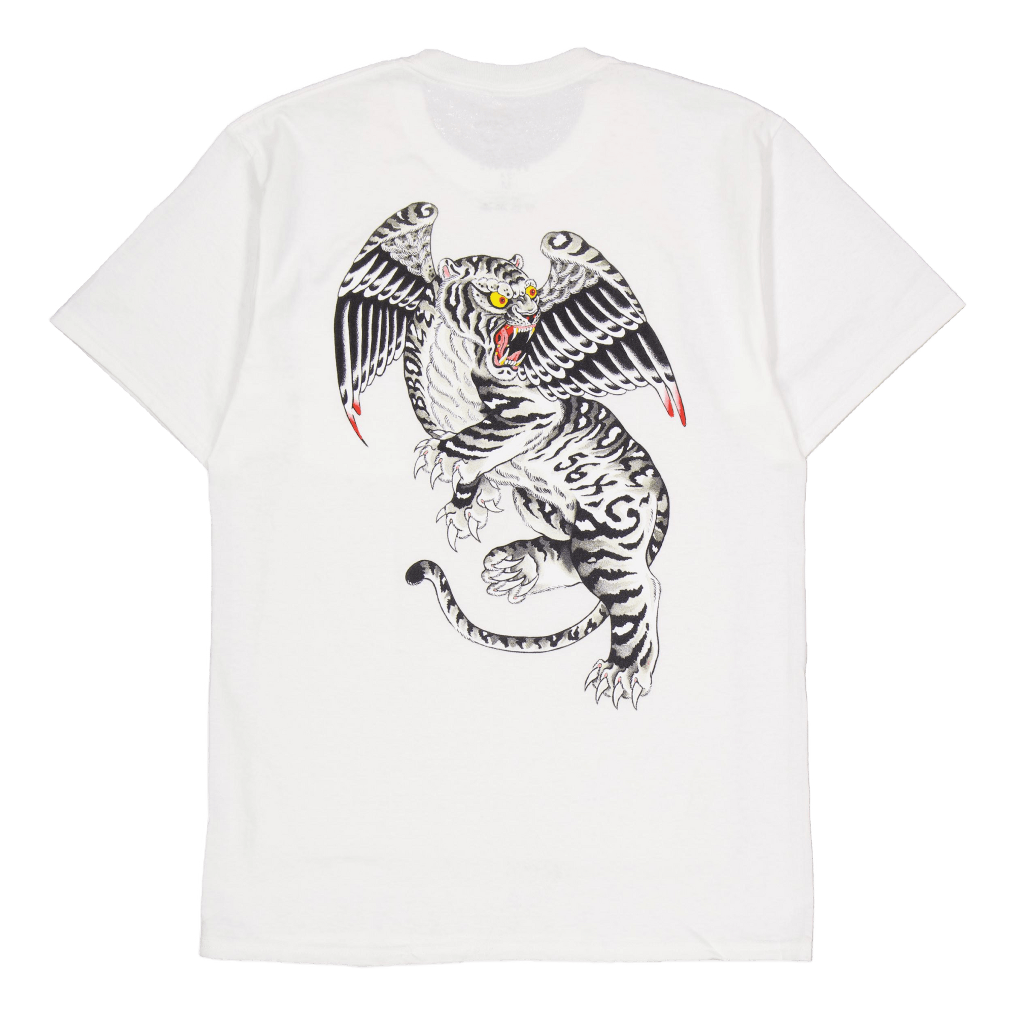 Tiger Pocket Tee White