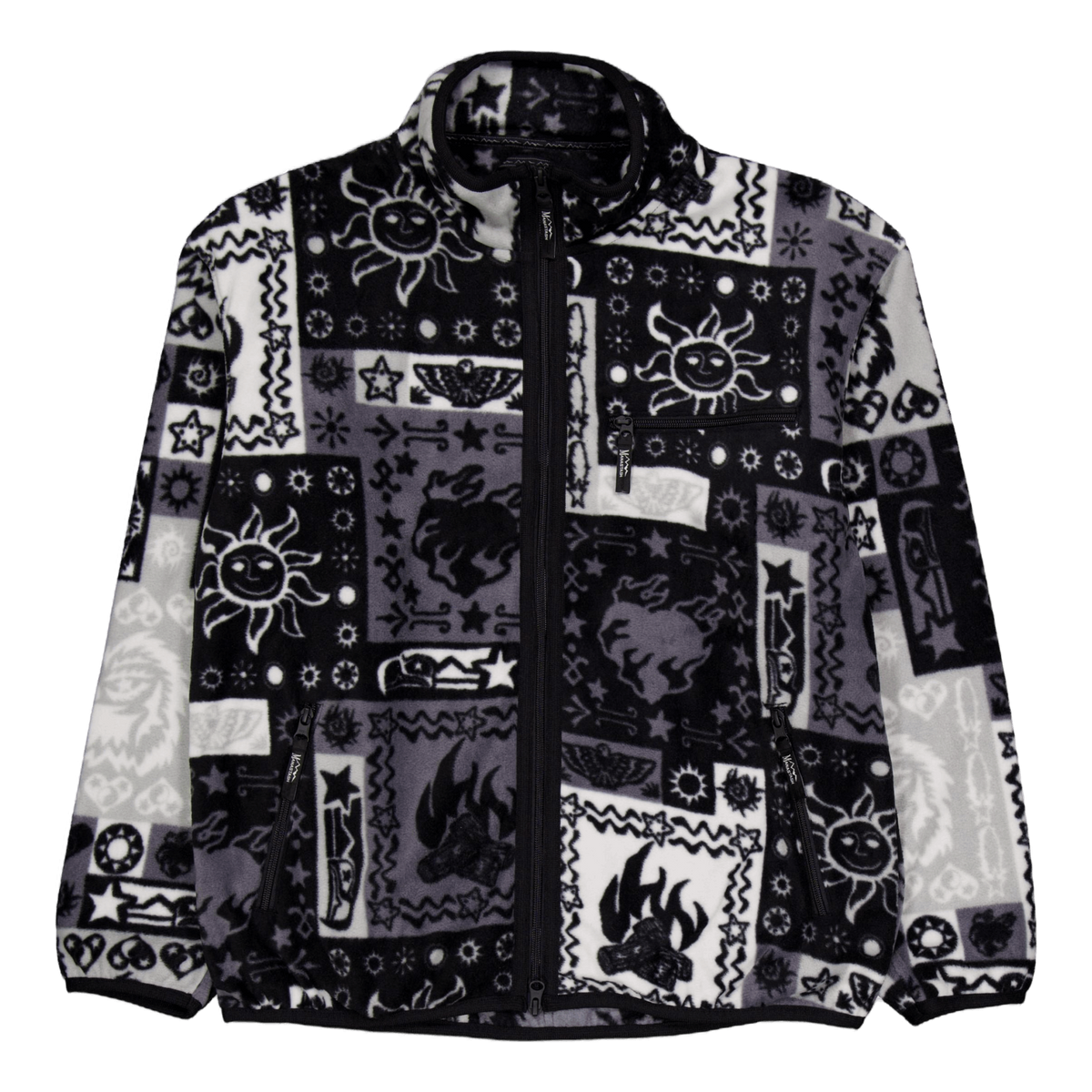 Bandana Fleece Jacket Black