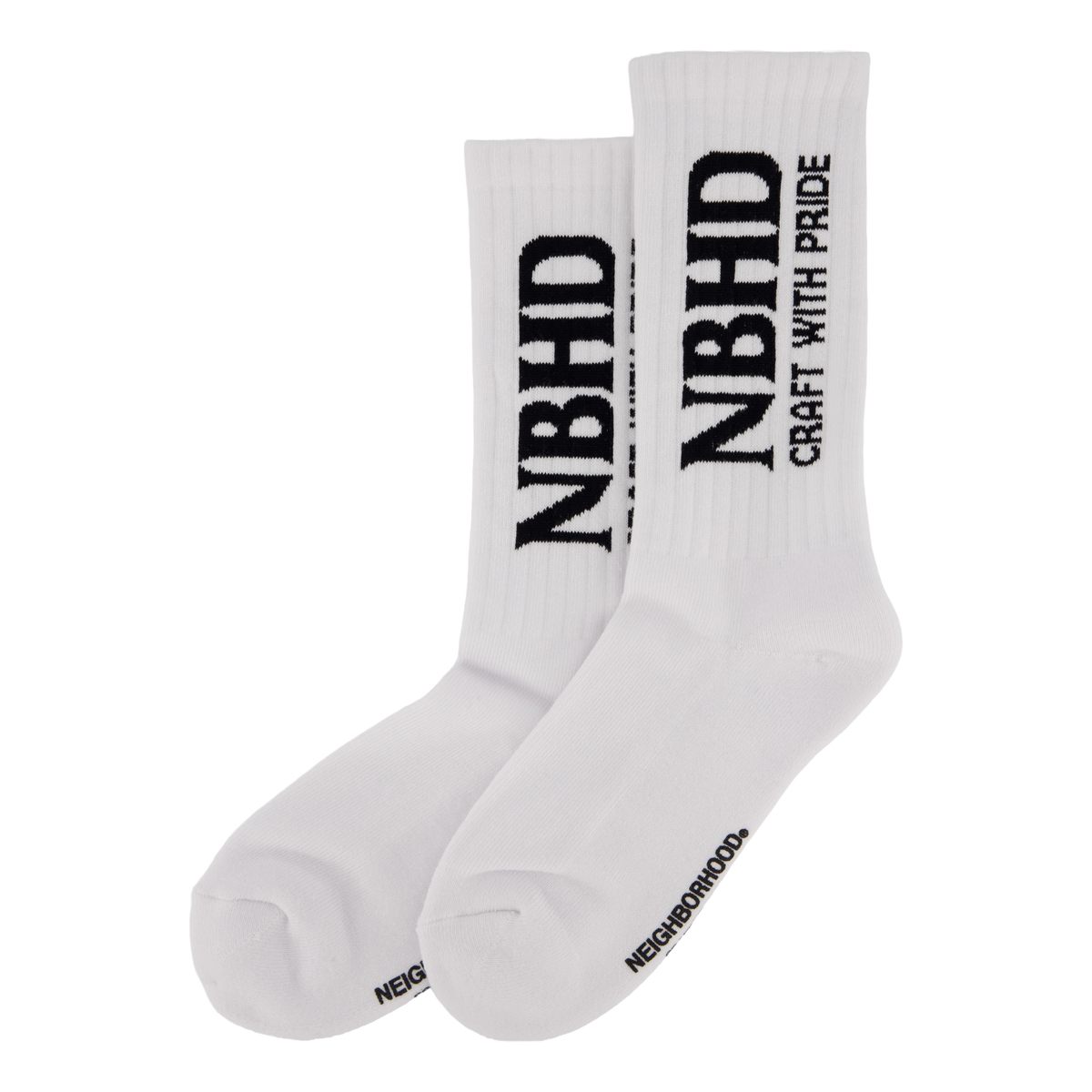 Nbhd Logo Socks White