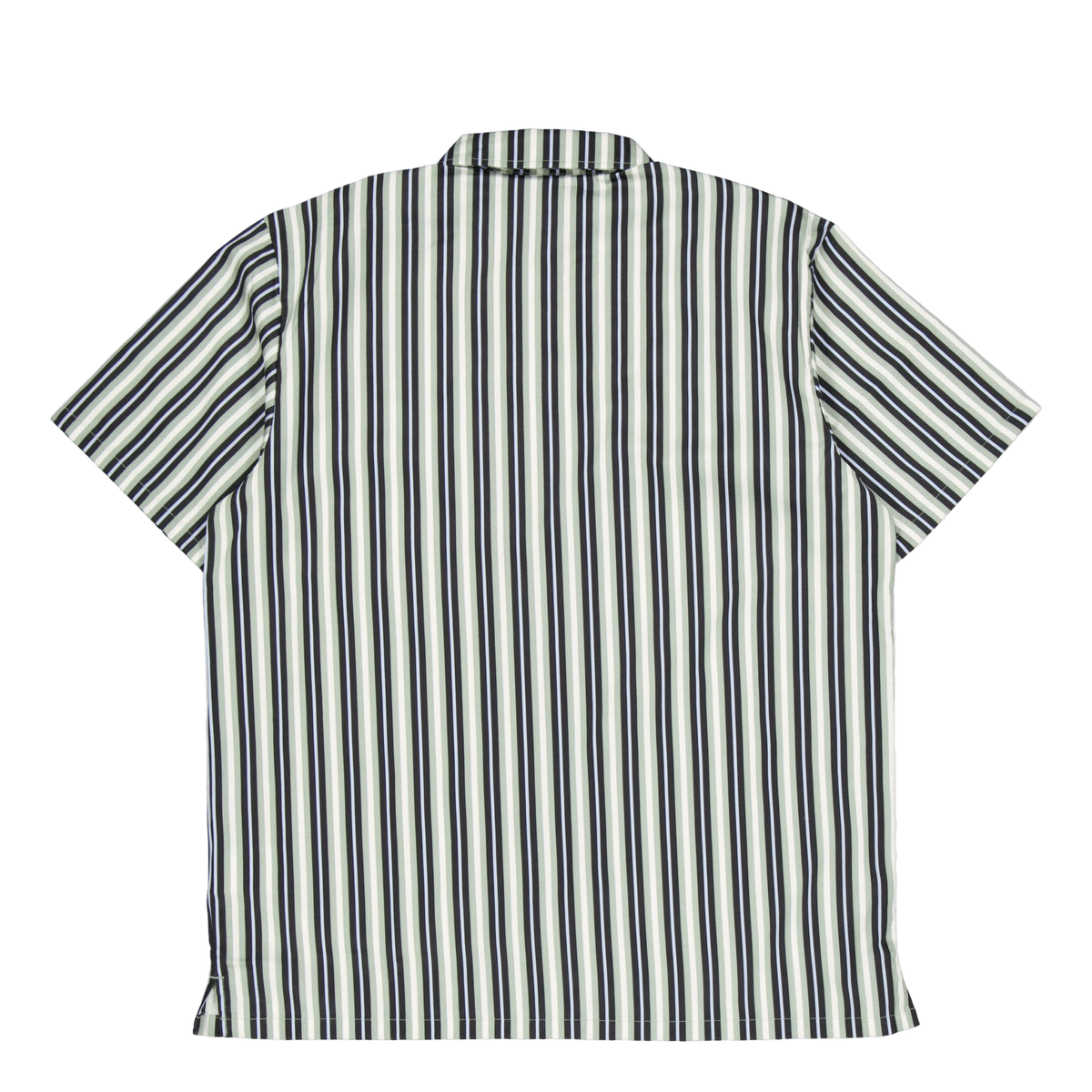 Multi Stripe Work Shirt Ss Ice Iceberg Green