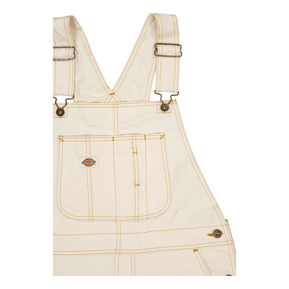 Dickies Bib Long Overall Dress Whitecap Gray