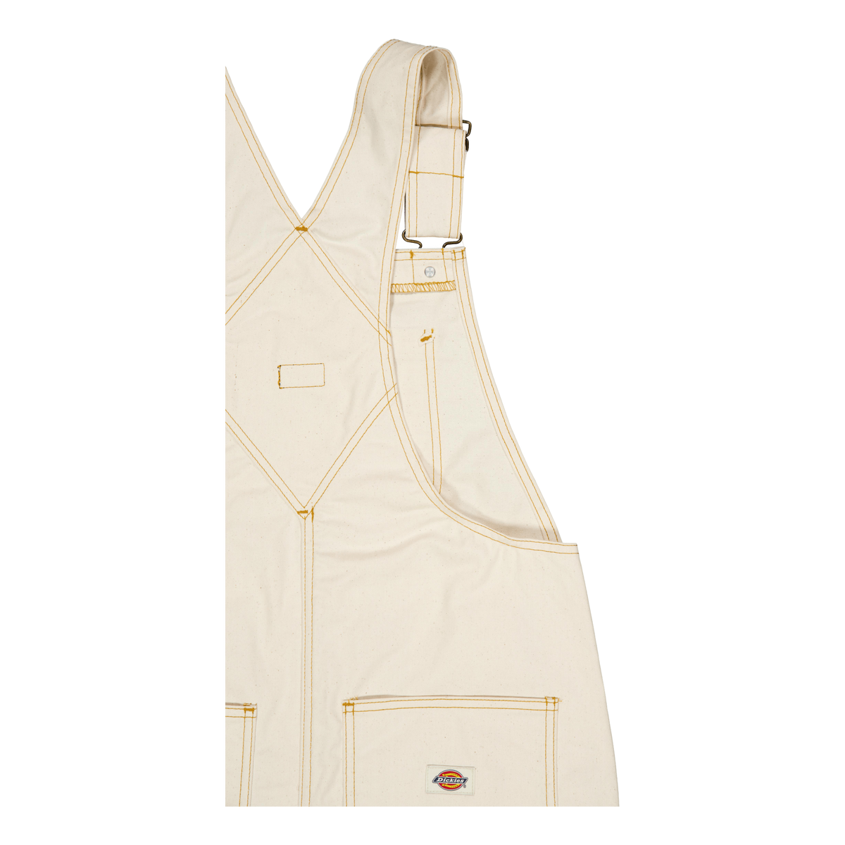 Dickies Bib Long Overall Dress Whitecap Gray