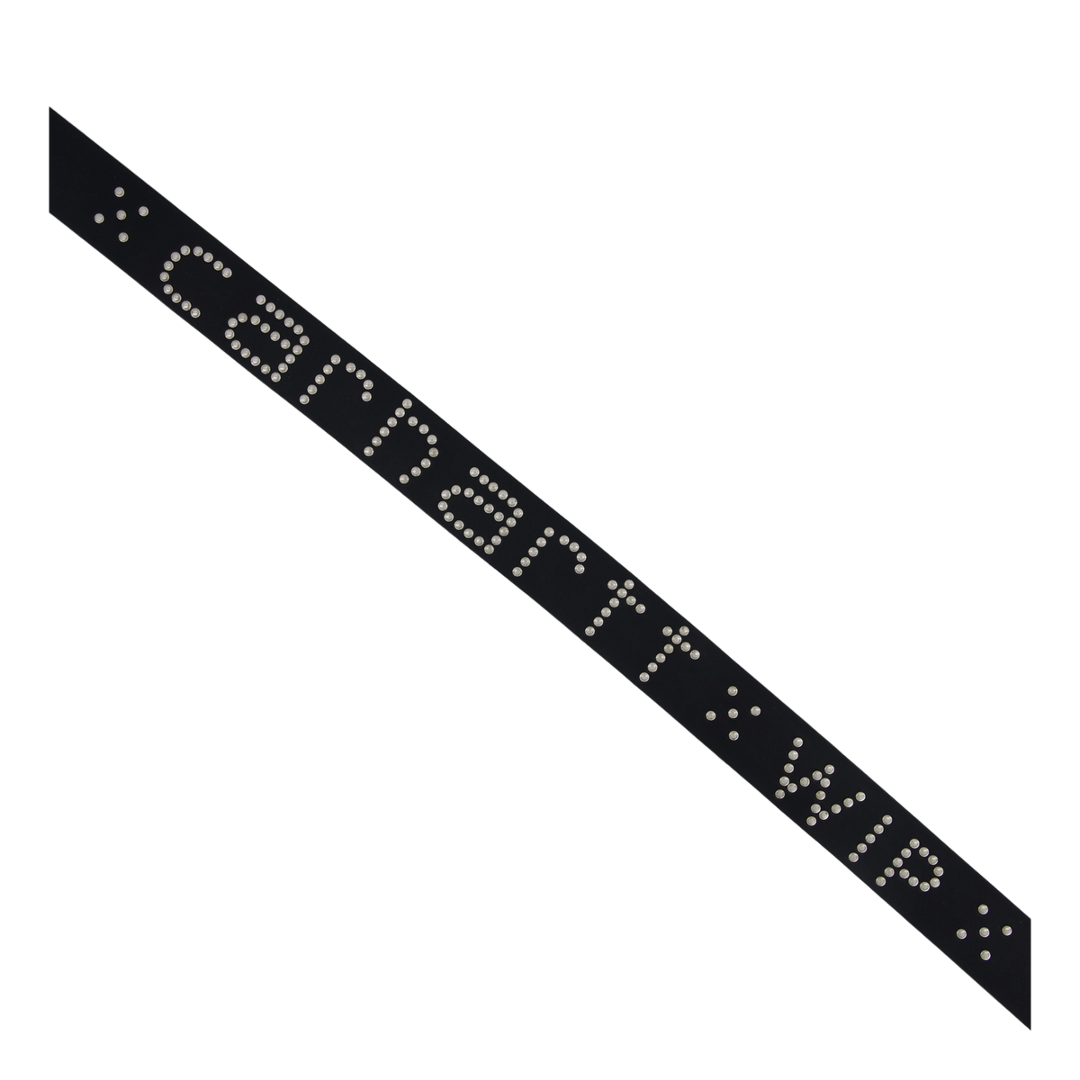 Script Studs Belt Black / Silver