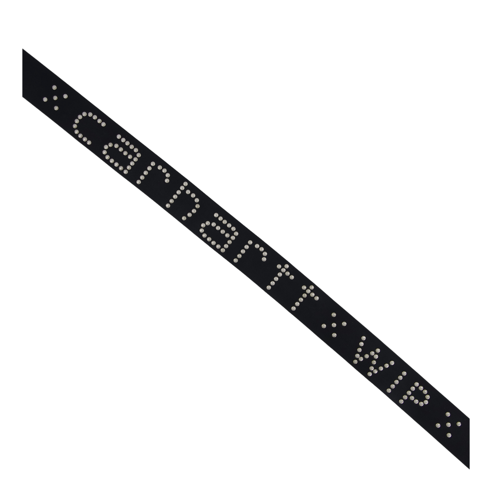 Script Studs Belt Black / Silver