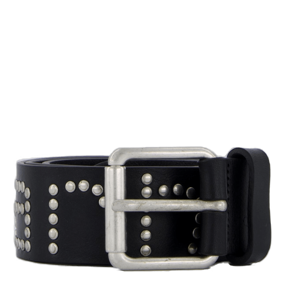 Script Studs Belt Black / Silver