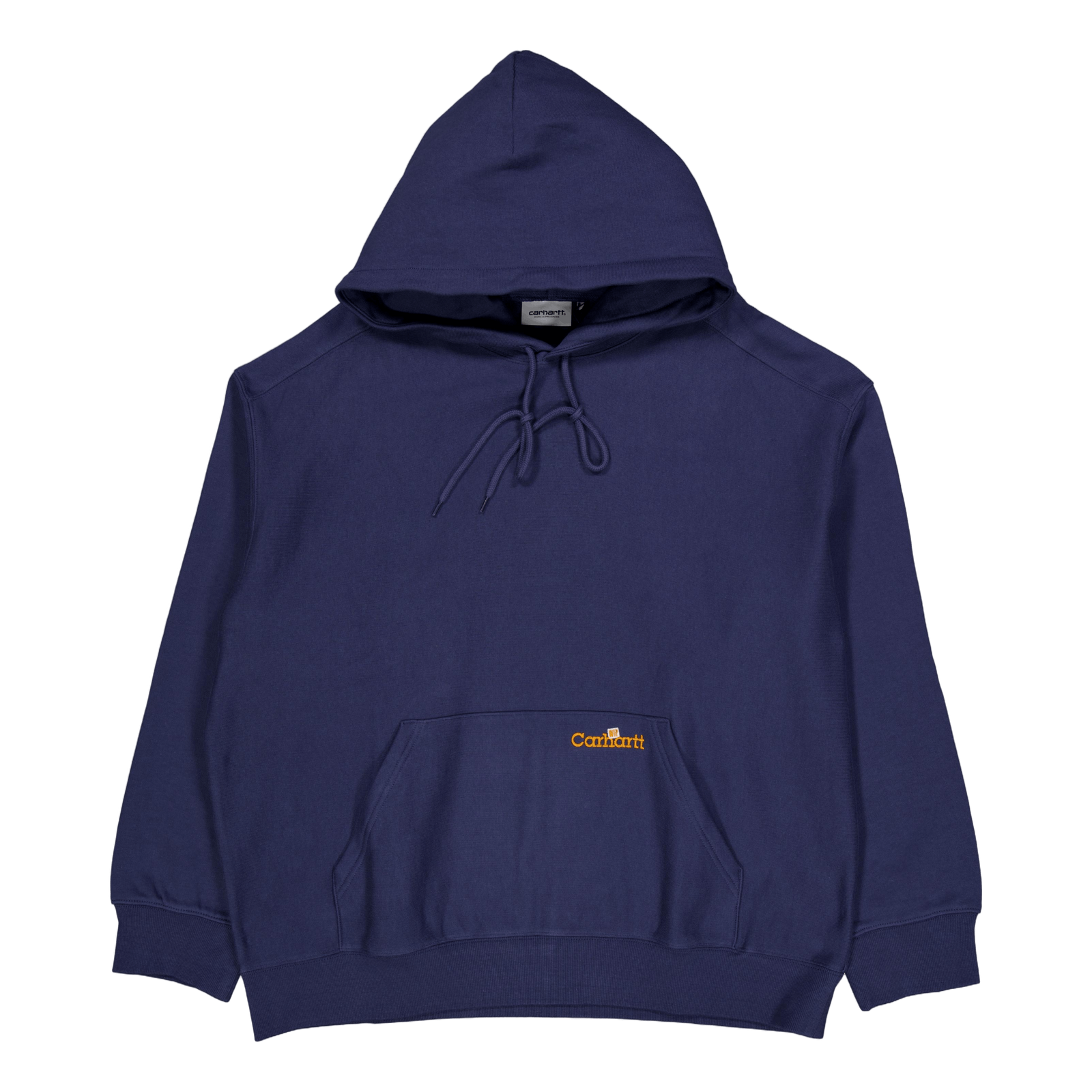 Hooded Label Script Sweat Blue