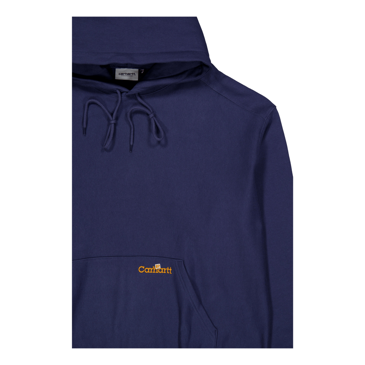 Hooded Label Script Sweat Blue