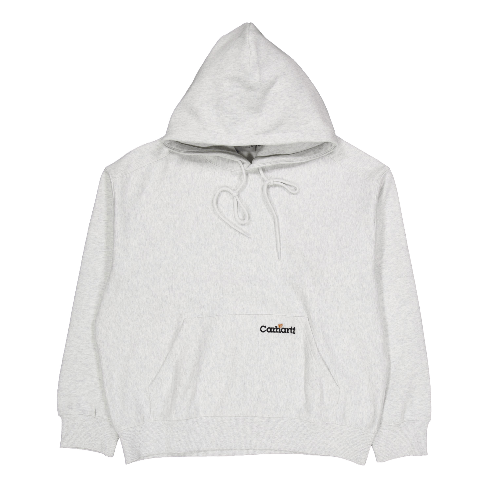 Hooded Label Script Sweat Ash Heather