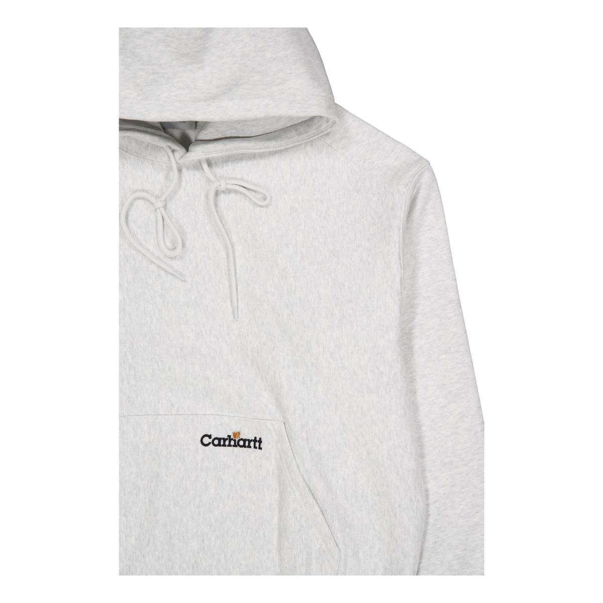 Hooded Label Script Sweat Ash Heather