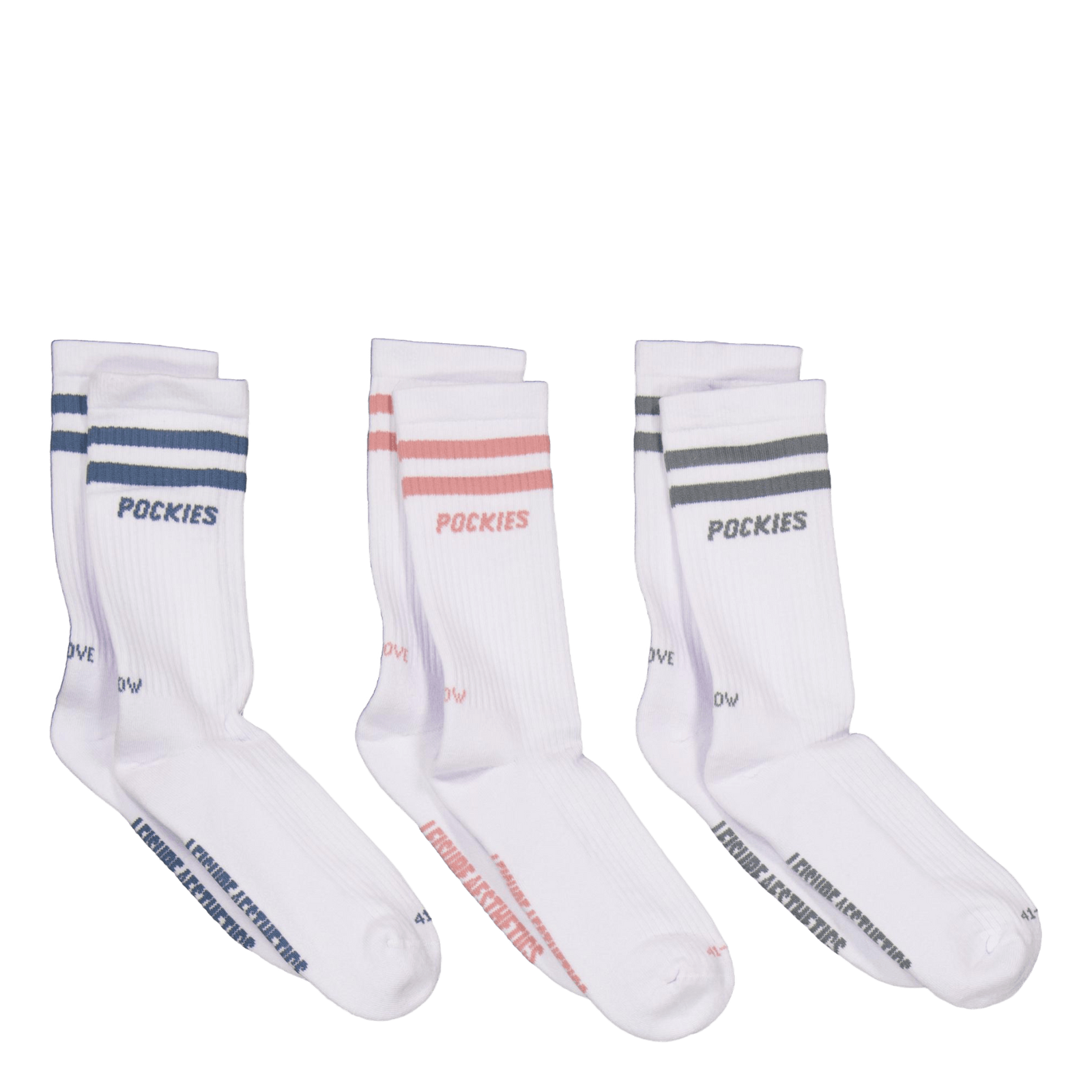 3-pack Striped L.a. Socks Mixed Colors