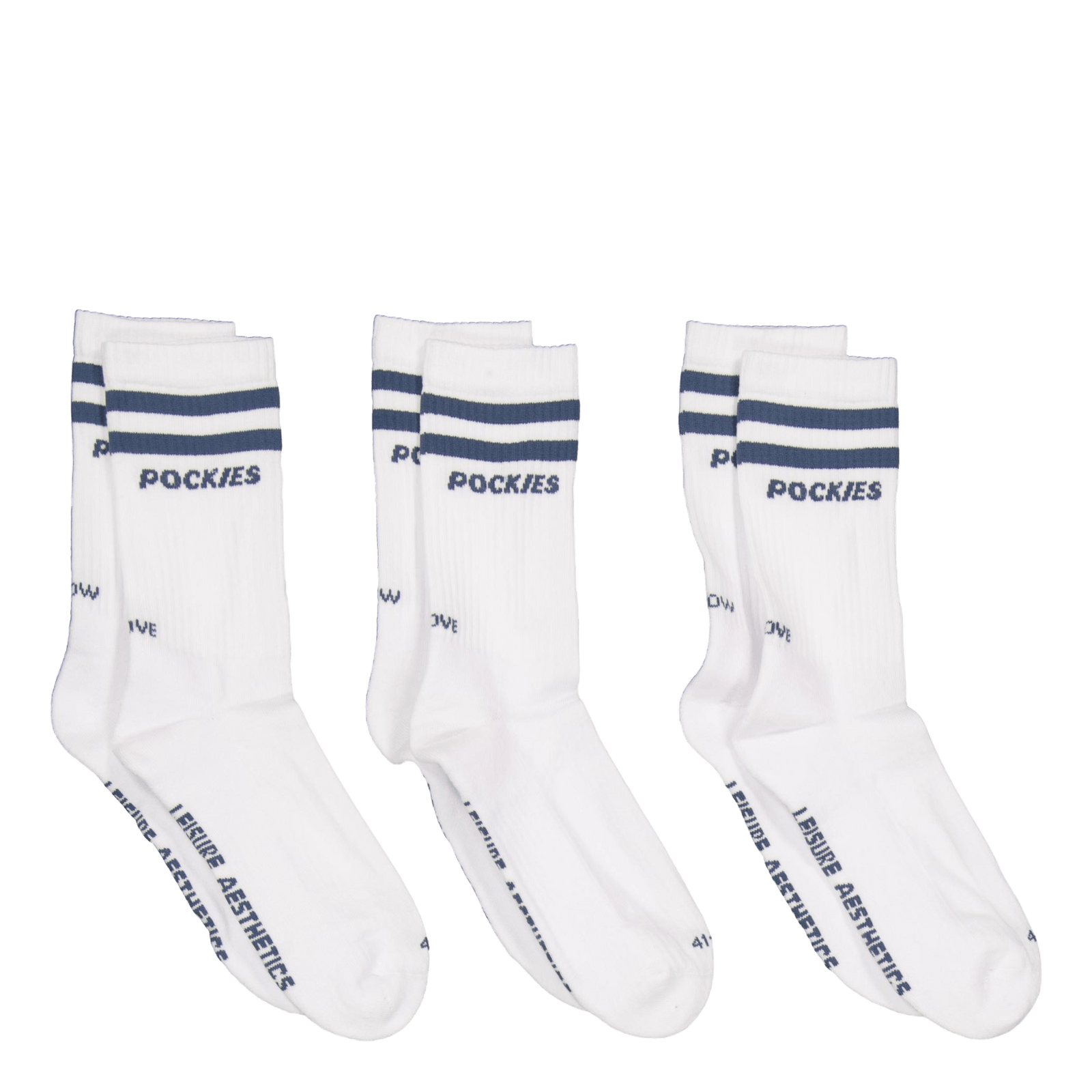 3-pack Teal Striped L.a. Socks Green