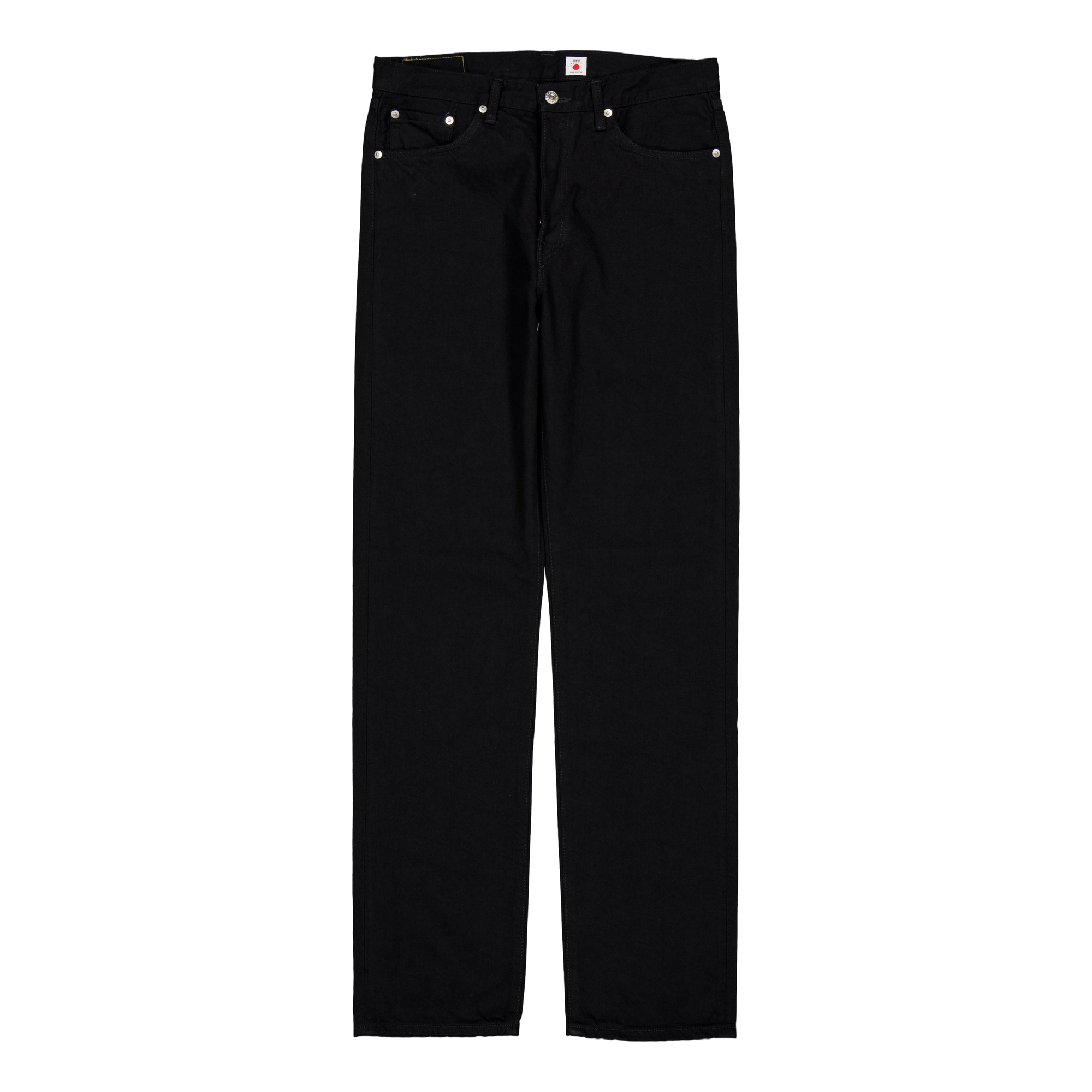 Loose Straight Jeans - Black - Black