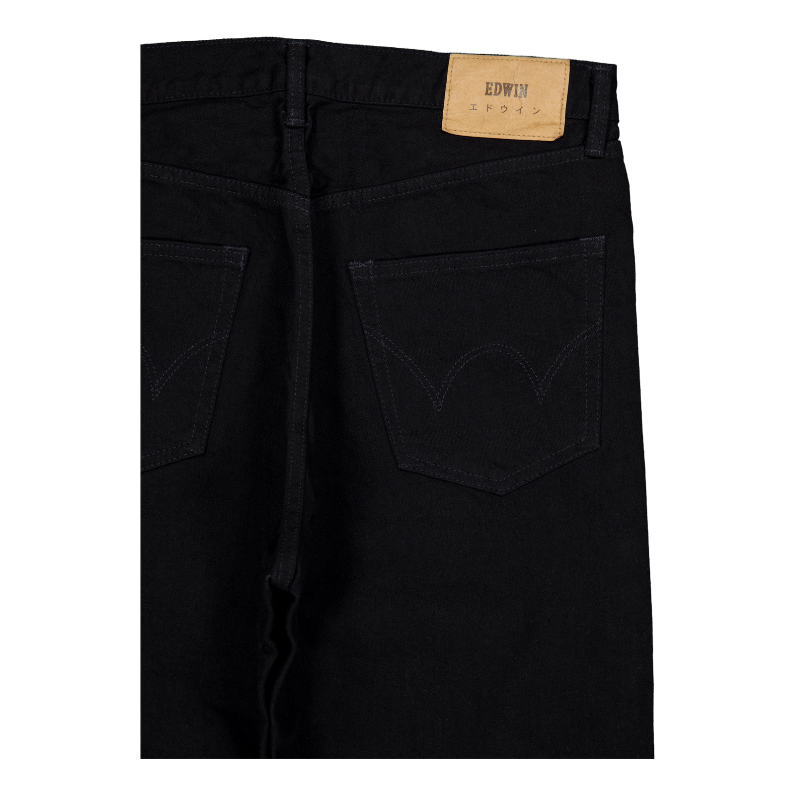 Loose Straight Jeans - Black - Black