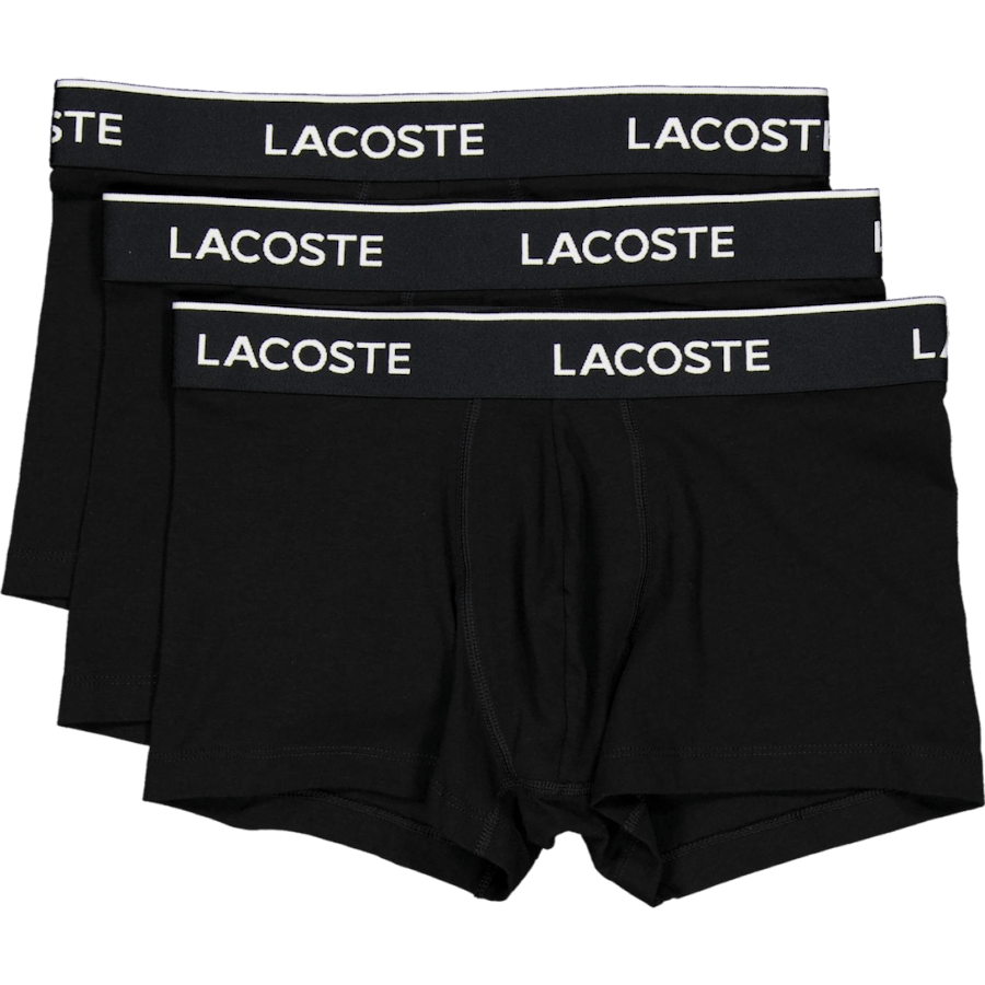 3-Pack Stretch Cotton Trunks BLACK
