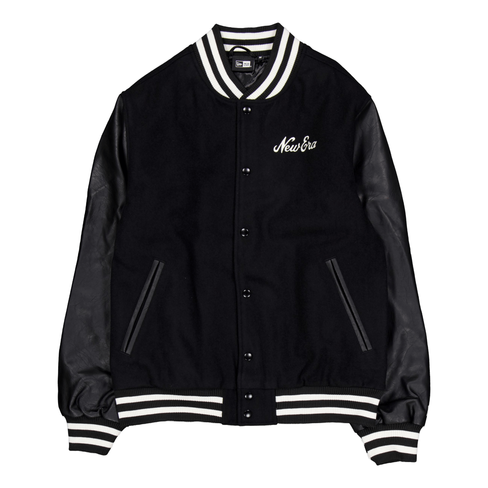 Ne Varsity Jacket Newera Blkwhi