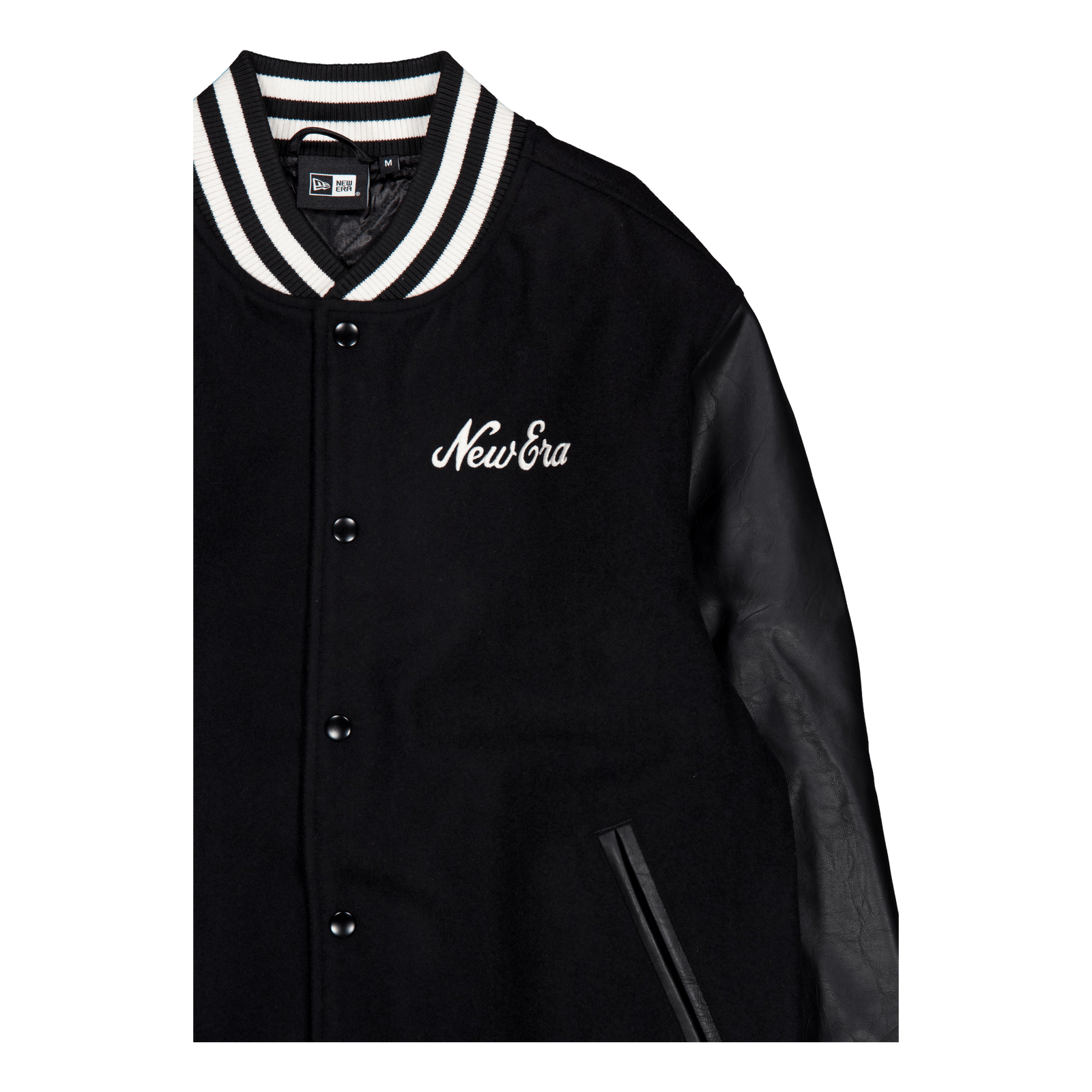 Ne Varsity Jacket Newera Blkwhi