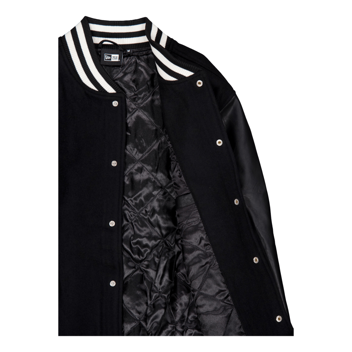 Ne Varsity Jacket Newera Blkwhi