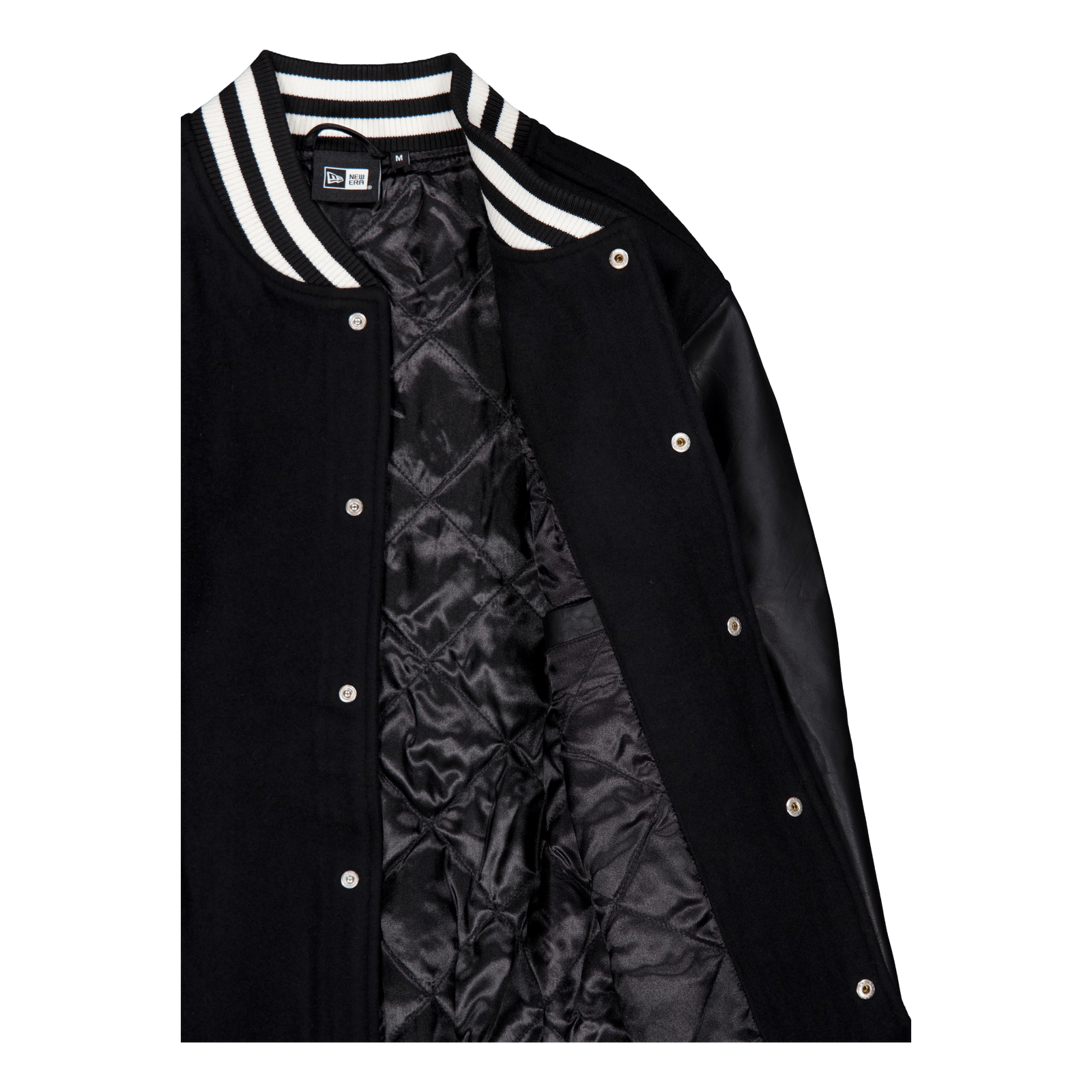 Ne Varsity Jacket Newera Blkwhi